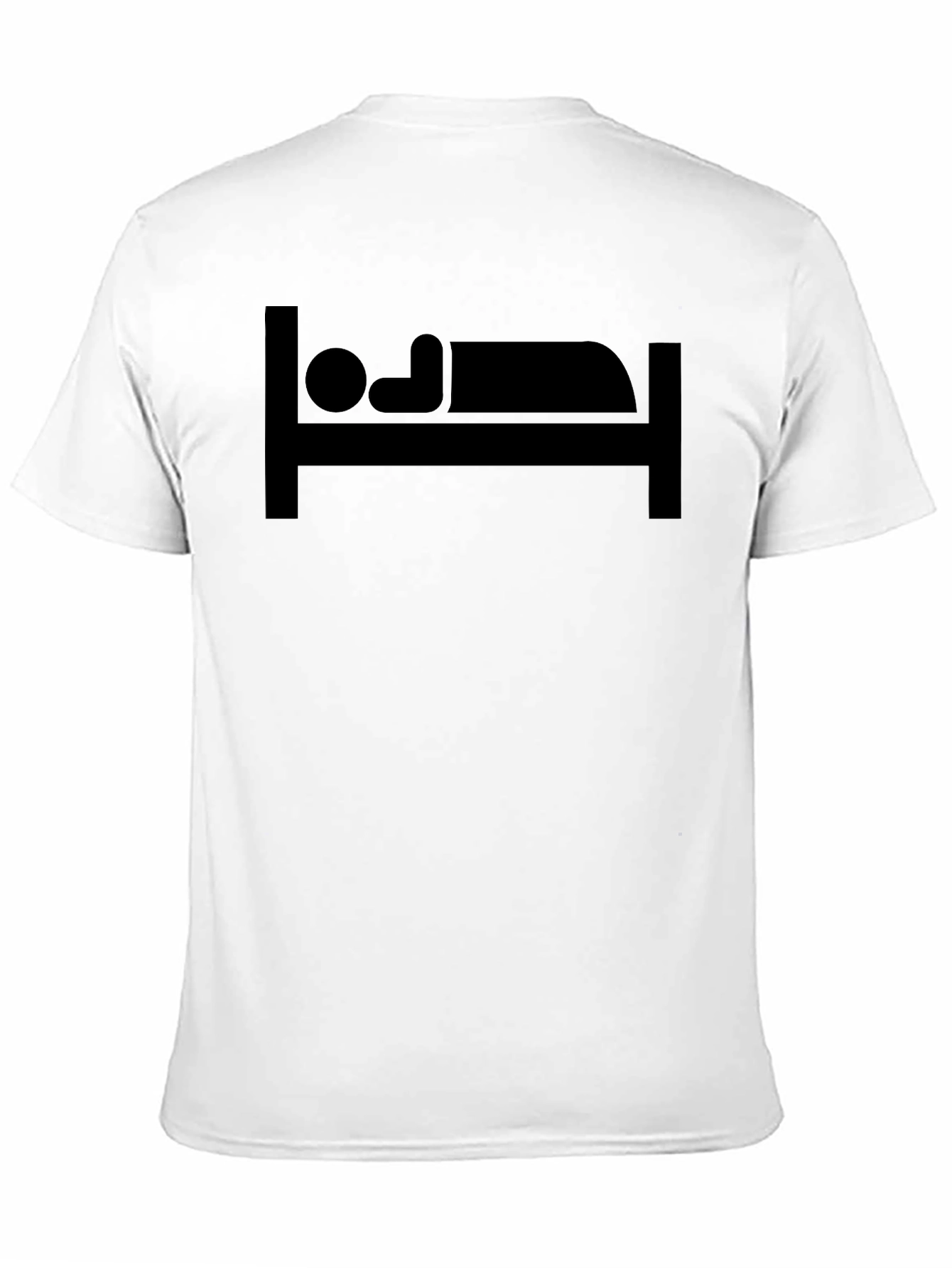 Sleep Icon Graphic Tee - Black Cotton Comfort