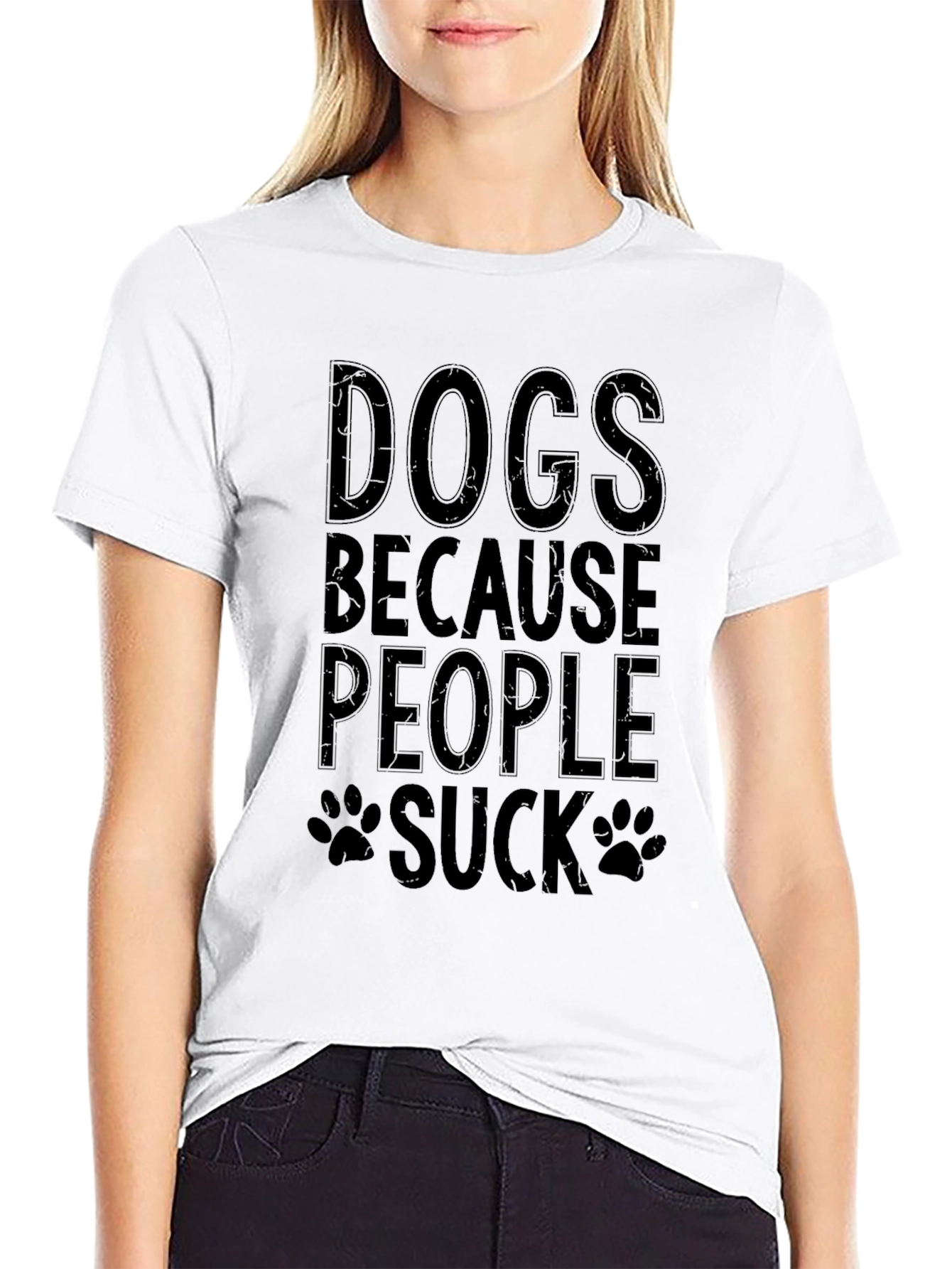 Dogs Because People Suck T-Shirt