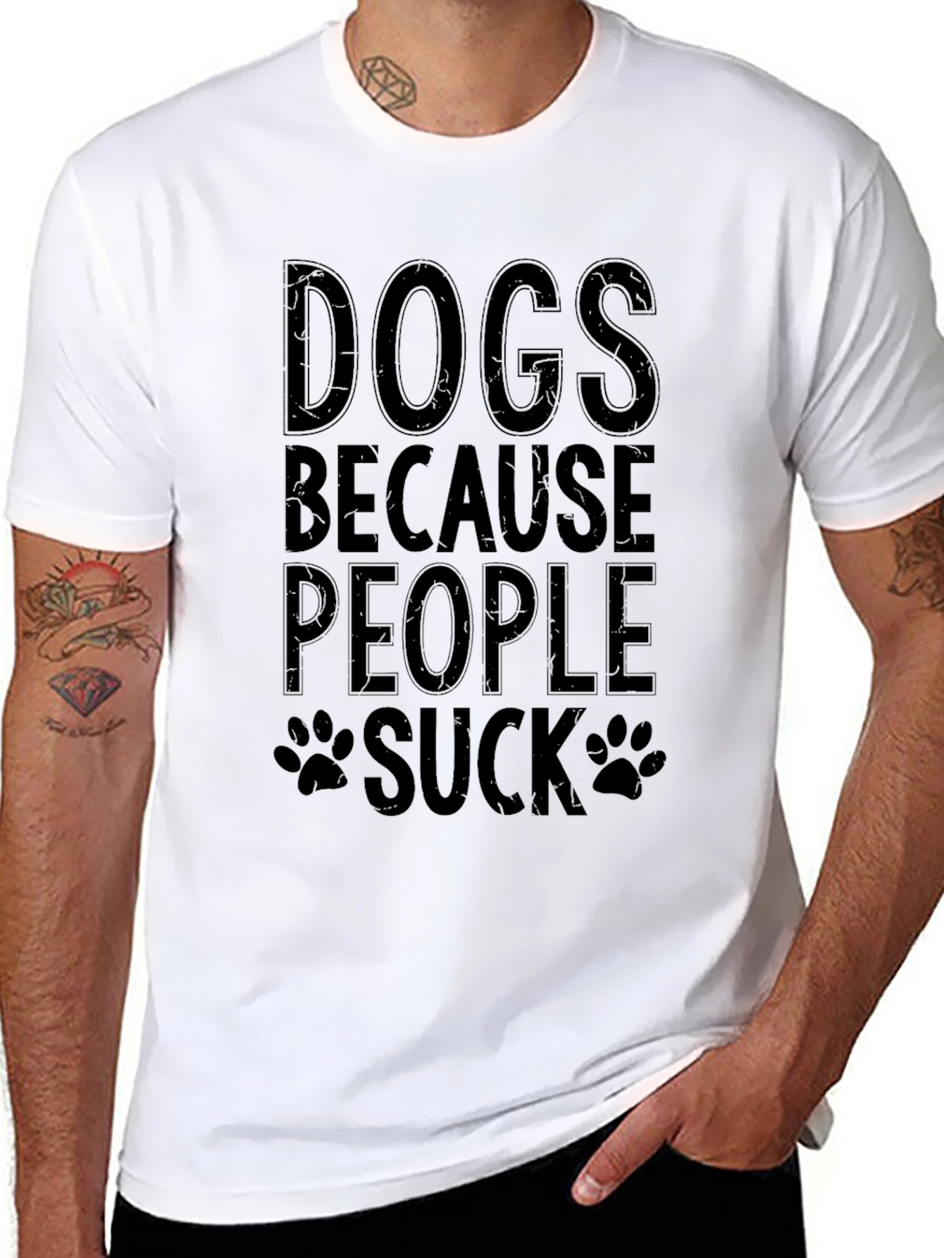 Dogs Because People Suck T-Shirt