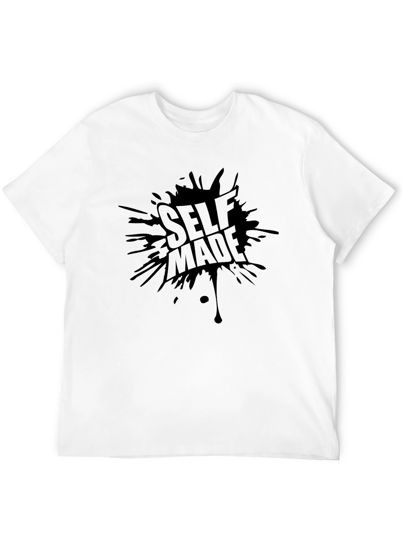 Self Made Graphic Black T-Shirt