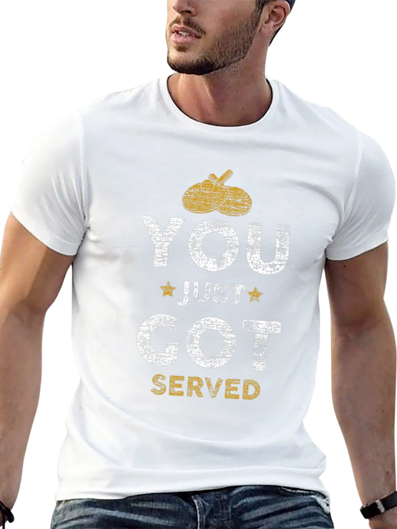 You Just Got Served Black T-Shirt - Table Tennis