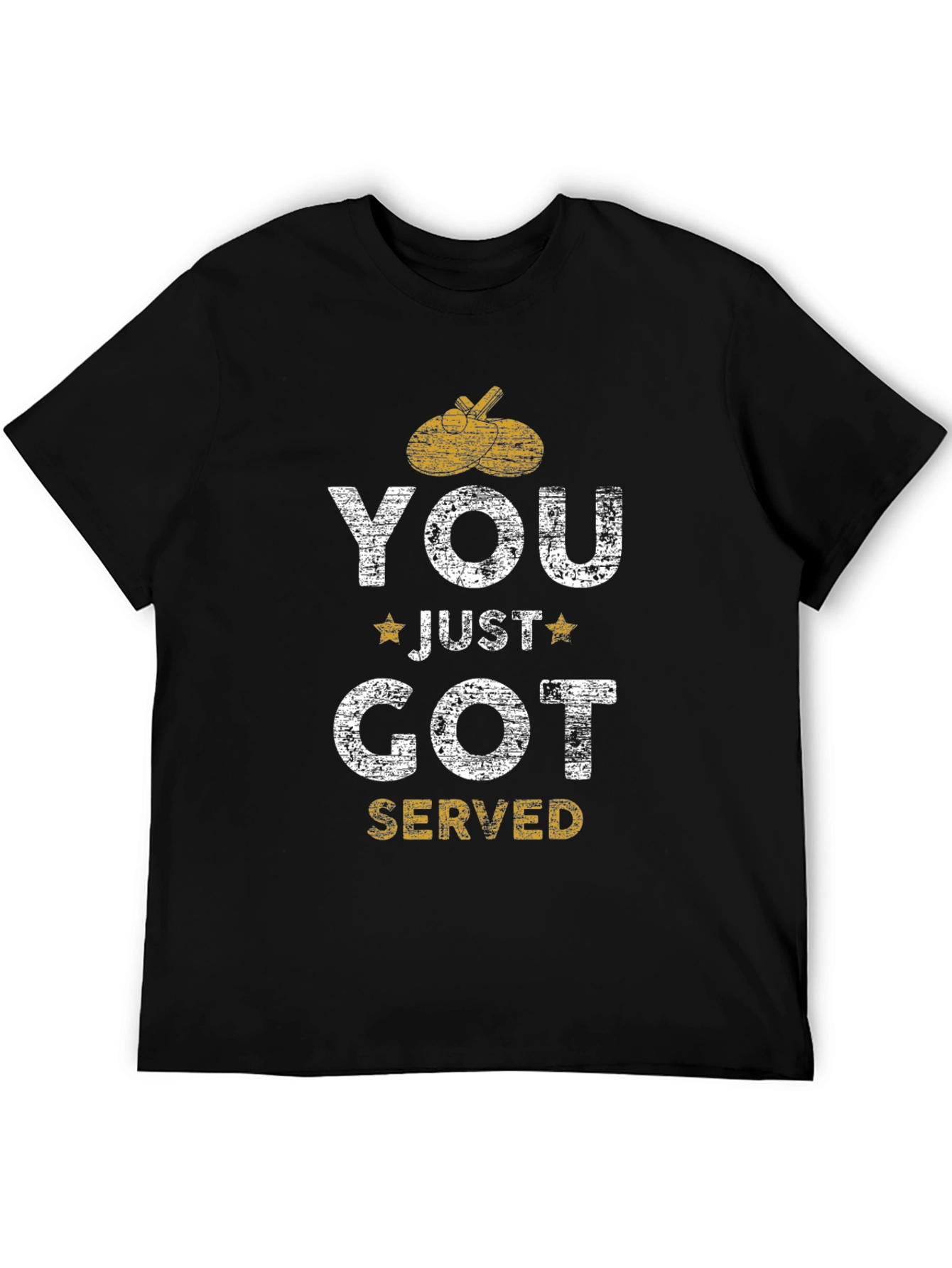 You Just Got Served Black T-Shirt - Table Tennis
