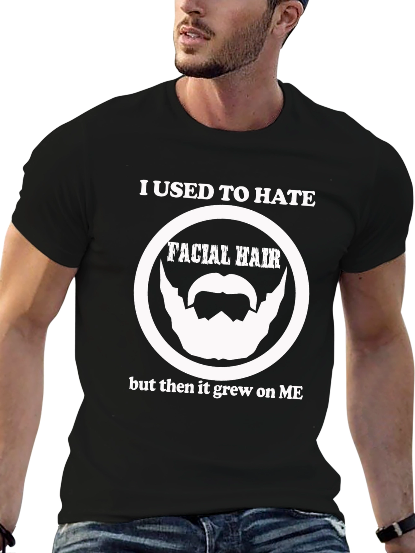 Funny Facial Hair T-Shirt - Beard Lover Tee