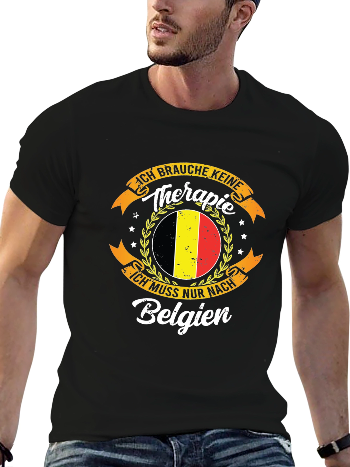 Belgium Therapy T-Shirt - Novelty Graphic Tee