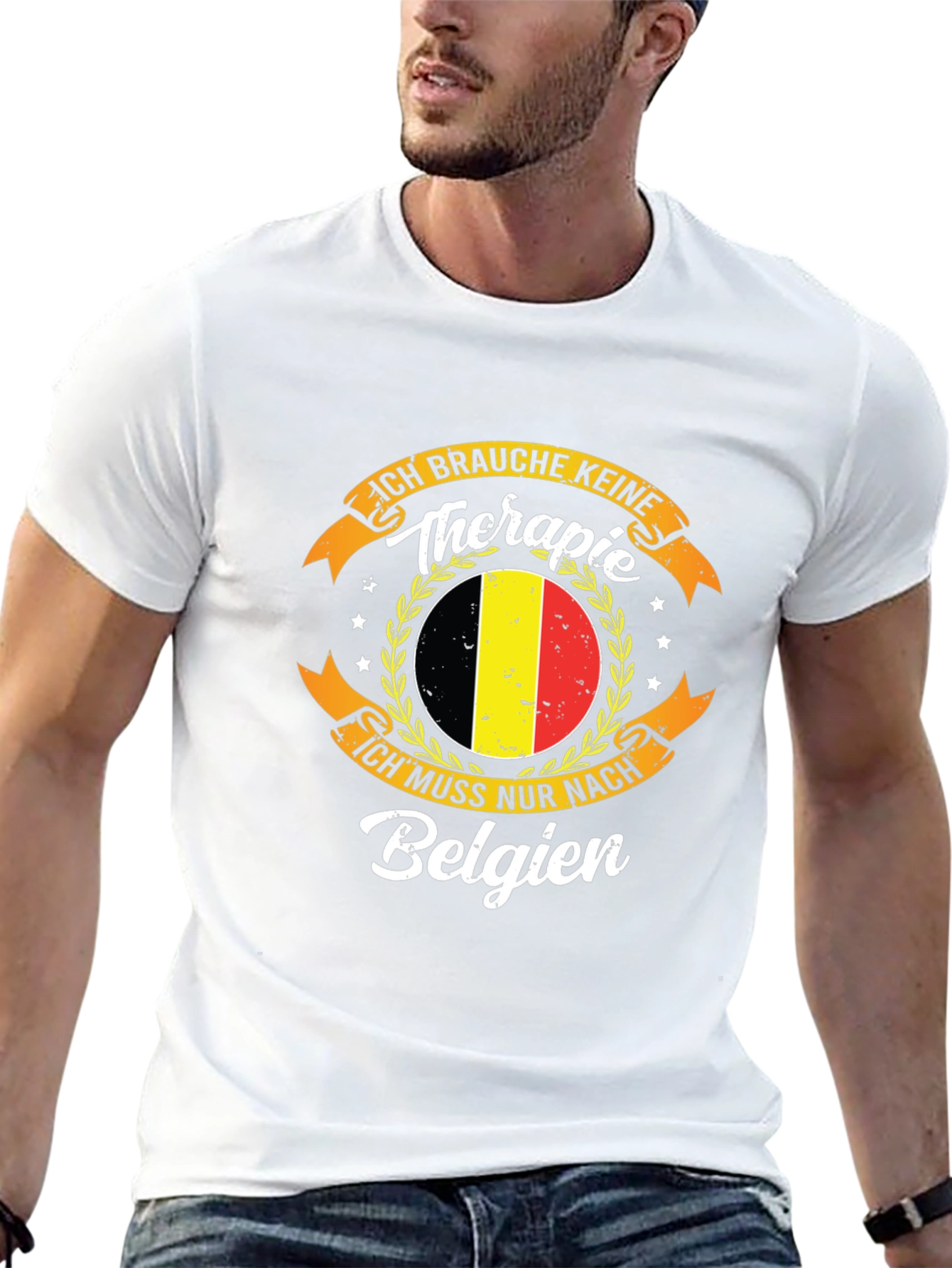 Belgium Therapy T-Shirt - Novelty Graphic Tee