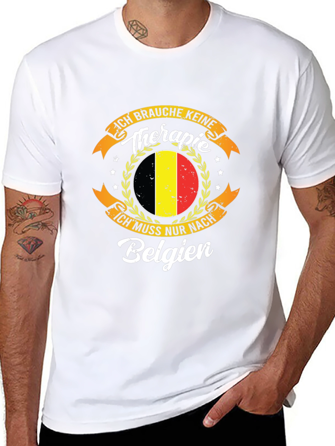 Belgium Therapy T-Shirt - Novelty Graphic Tee