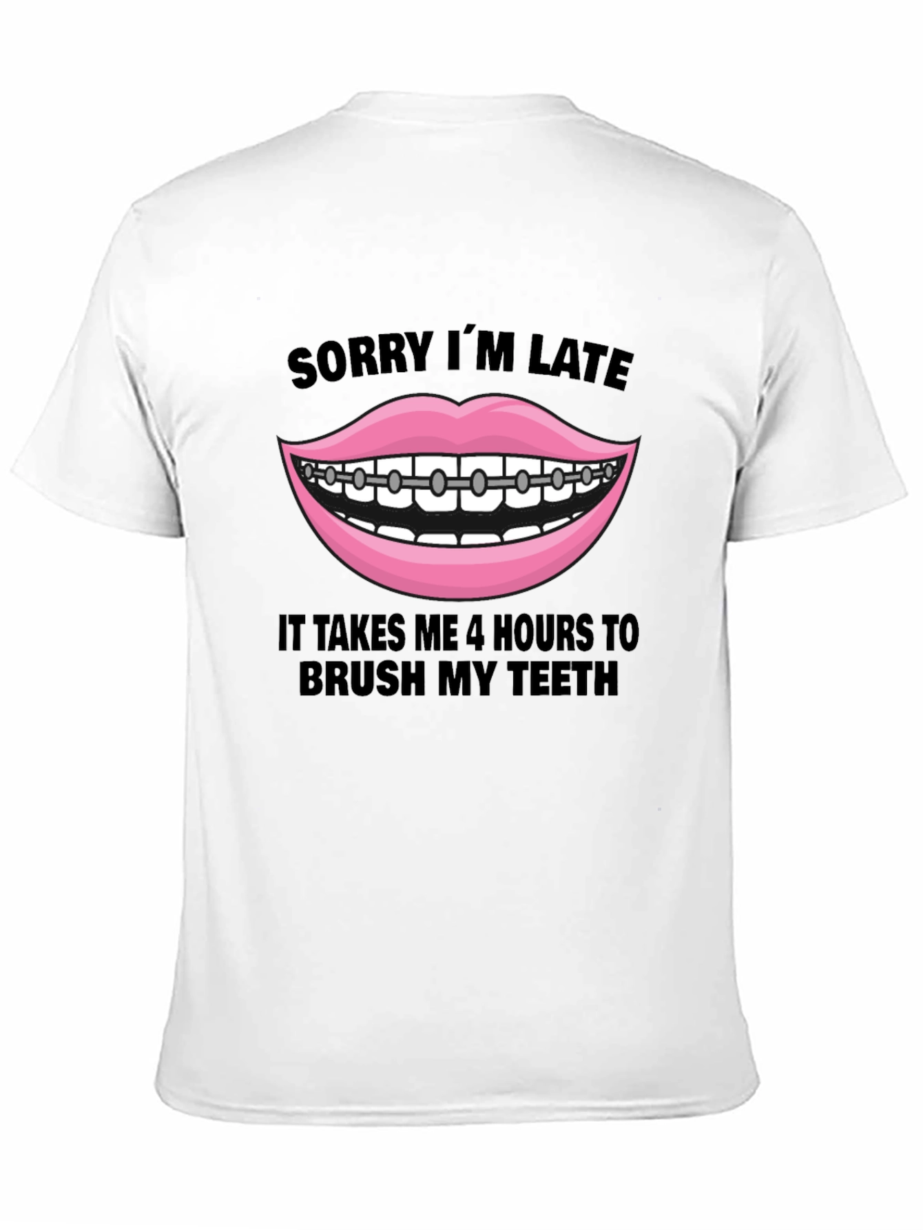 Funny Braces Teeth Graphic Tee