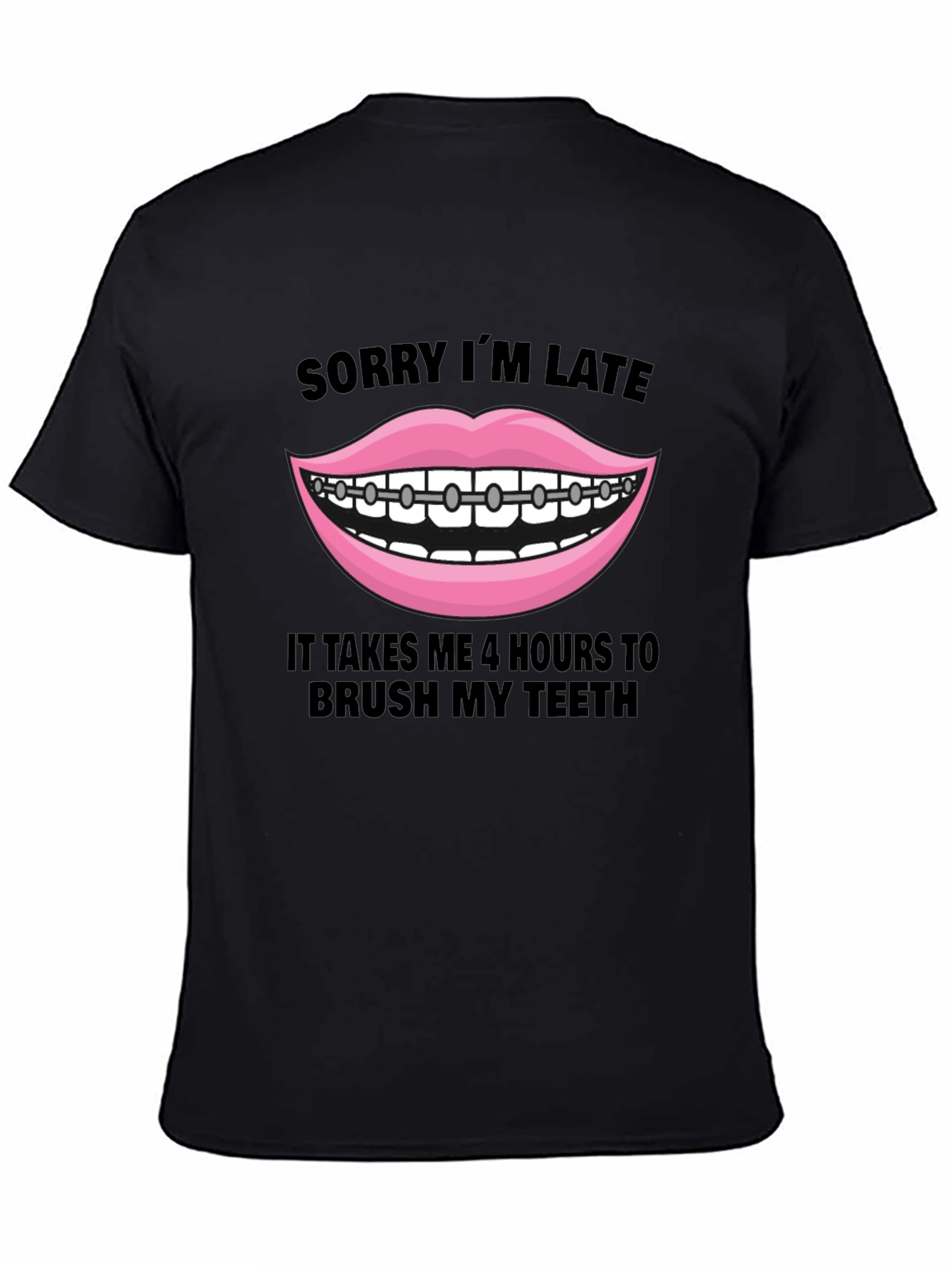 Funny Braces Teeth Graphic Tee
