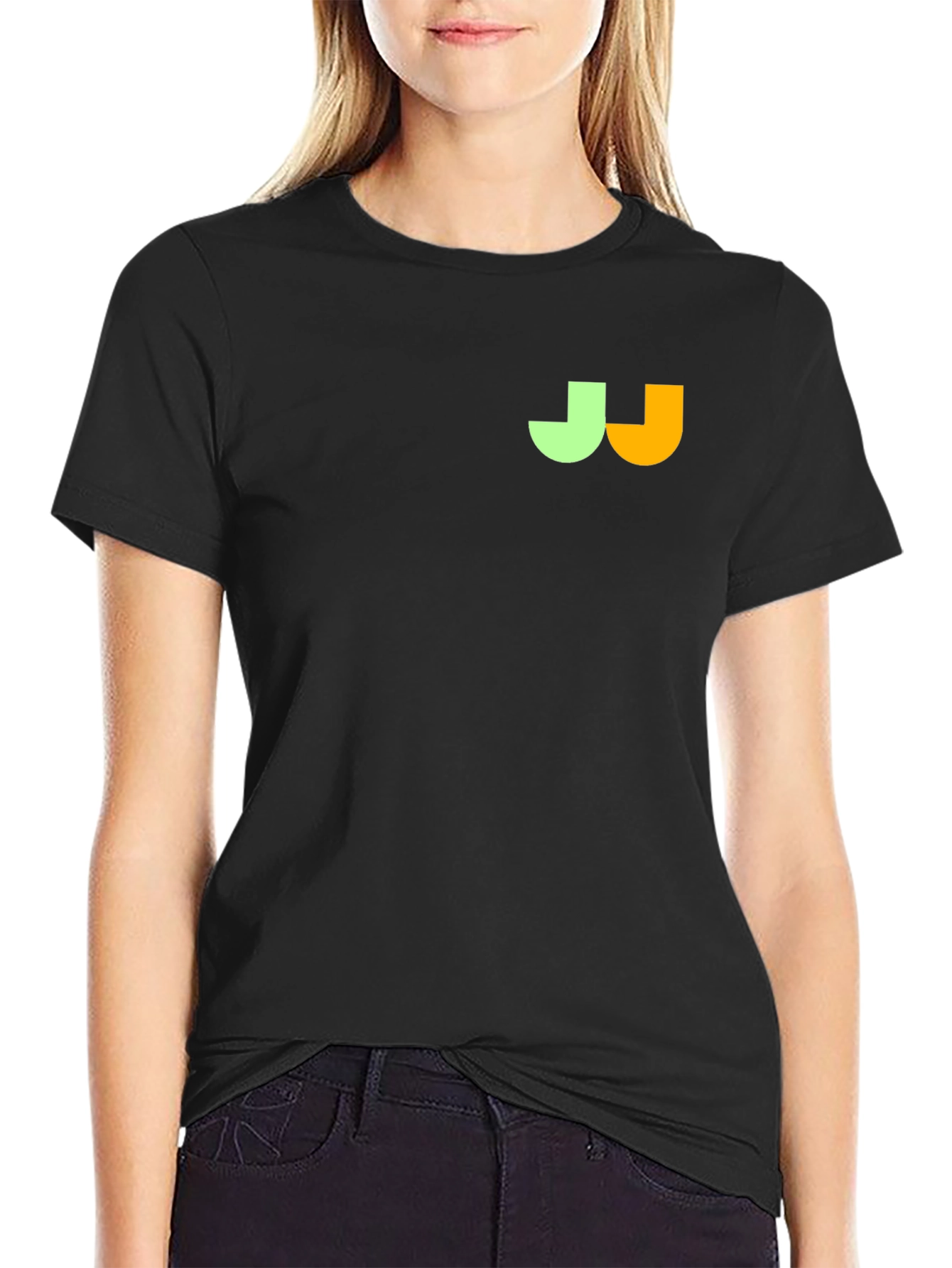 Modern Black T-Shirt with Graphic Logo