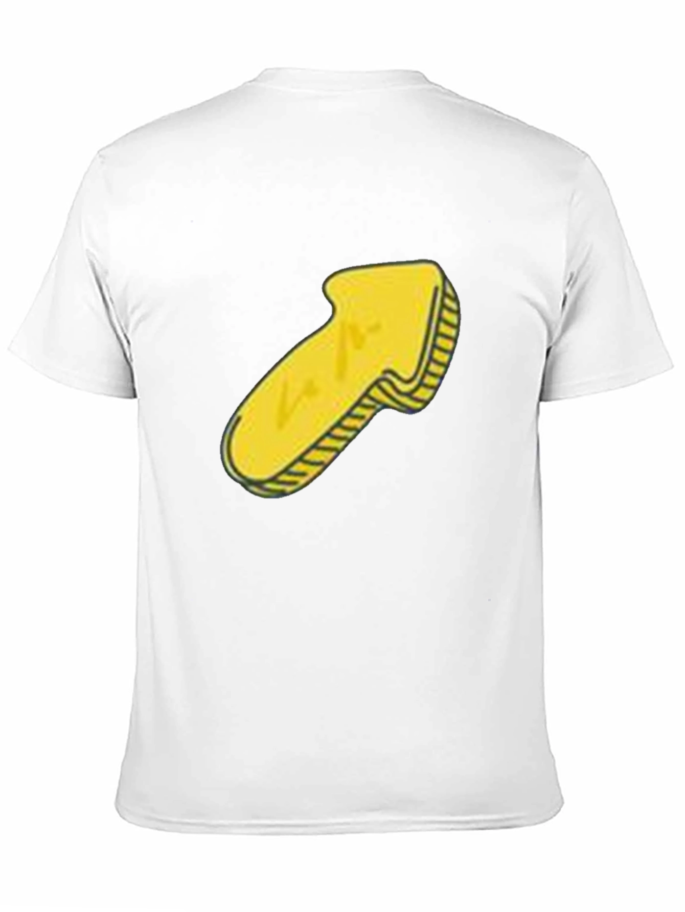 Mens Black T-Shirt with Yellow Arrow Graphic