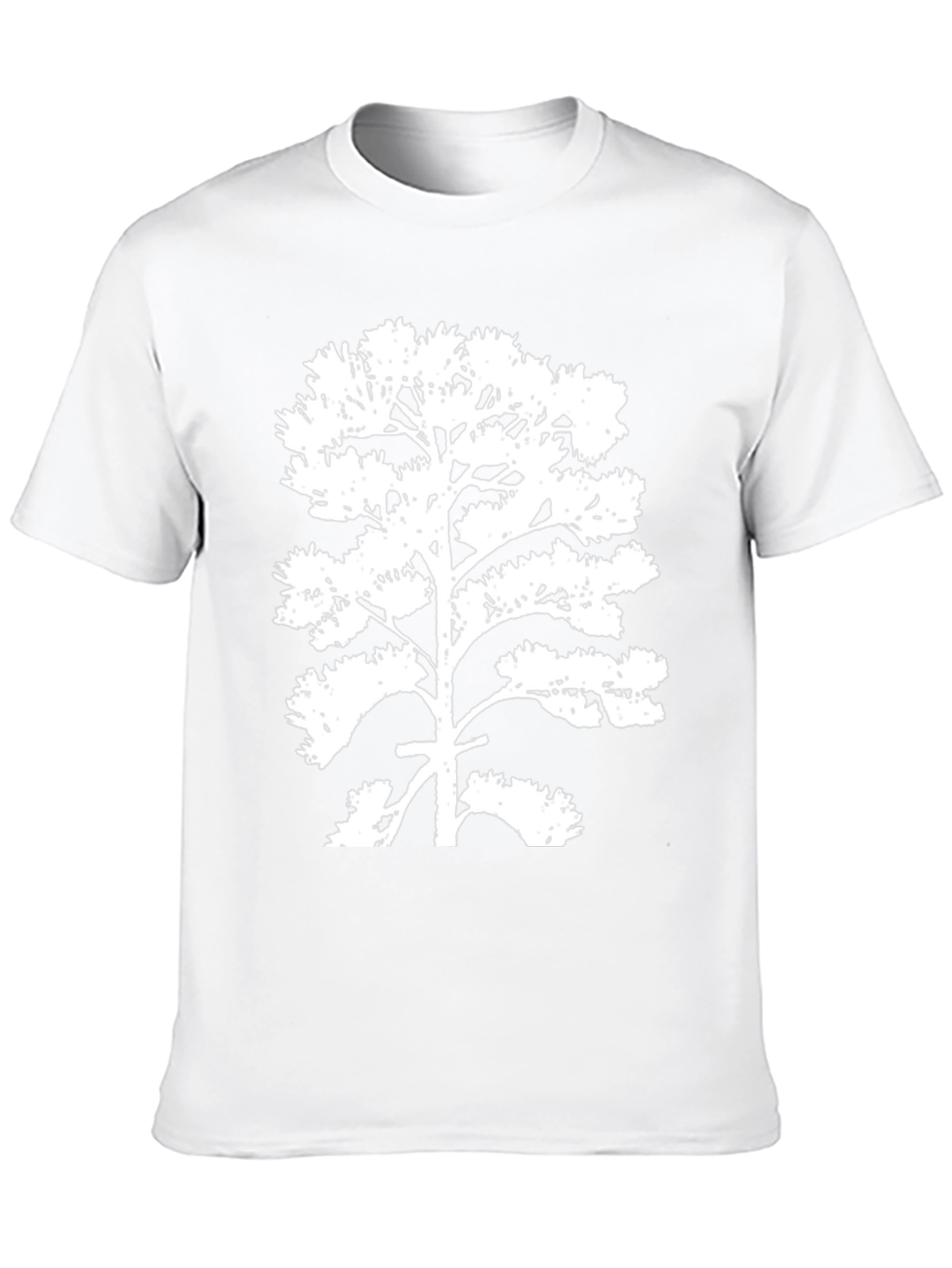 Tree Graphic Tee - Black Cotton T-Shirt