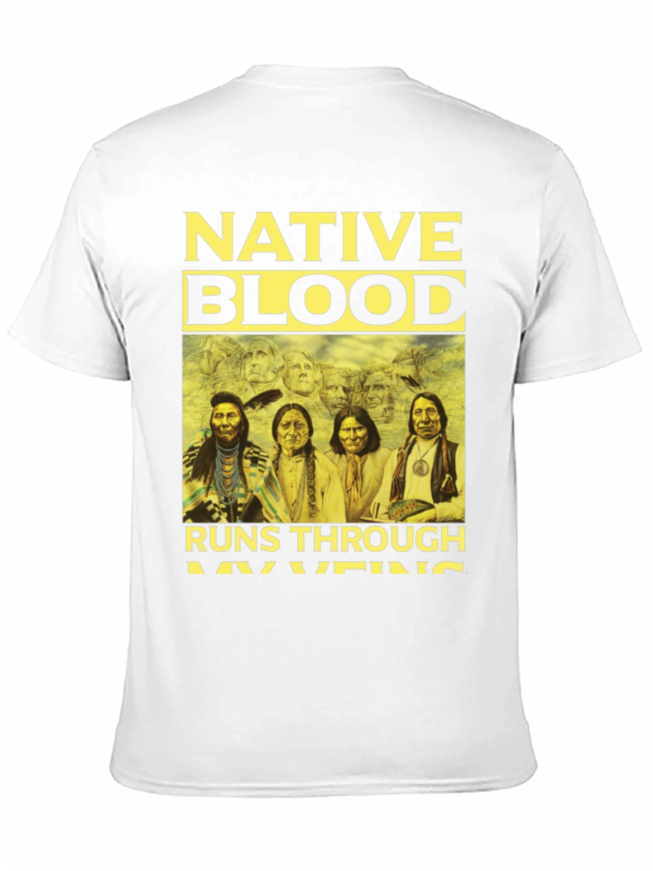 Native Blood Runs Through My Veins Graphic Tee