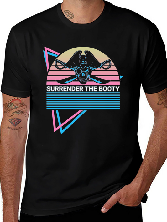 Surrender the Booty Retro Pirate T-Shirt