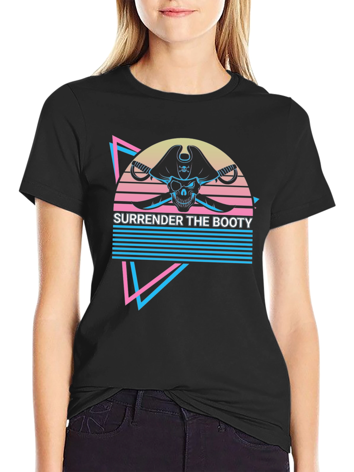 Surrender the Booty Retro Pirate T-Shirt