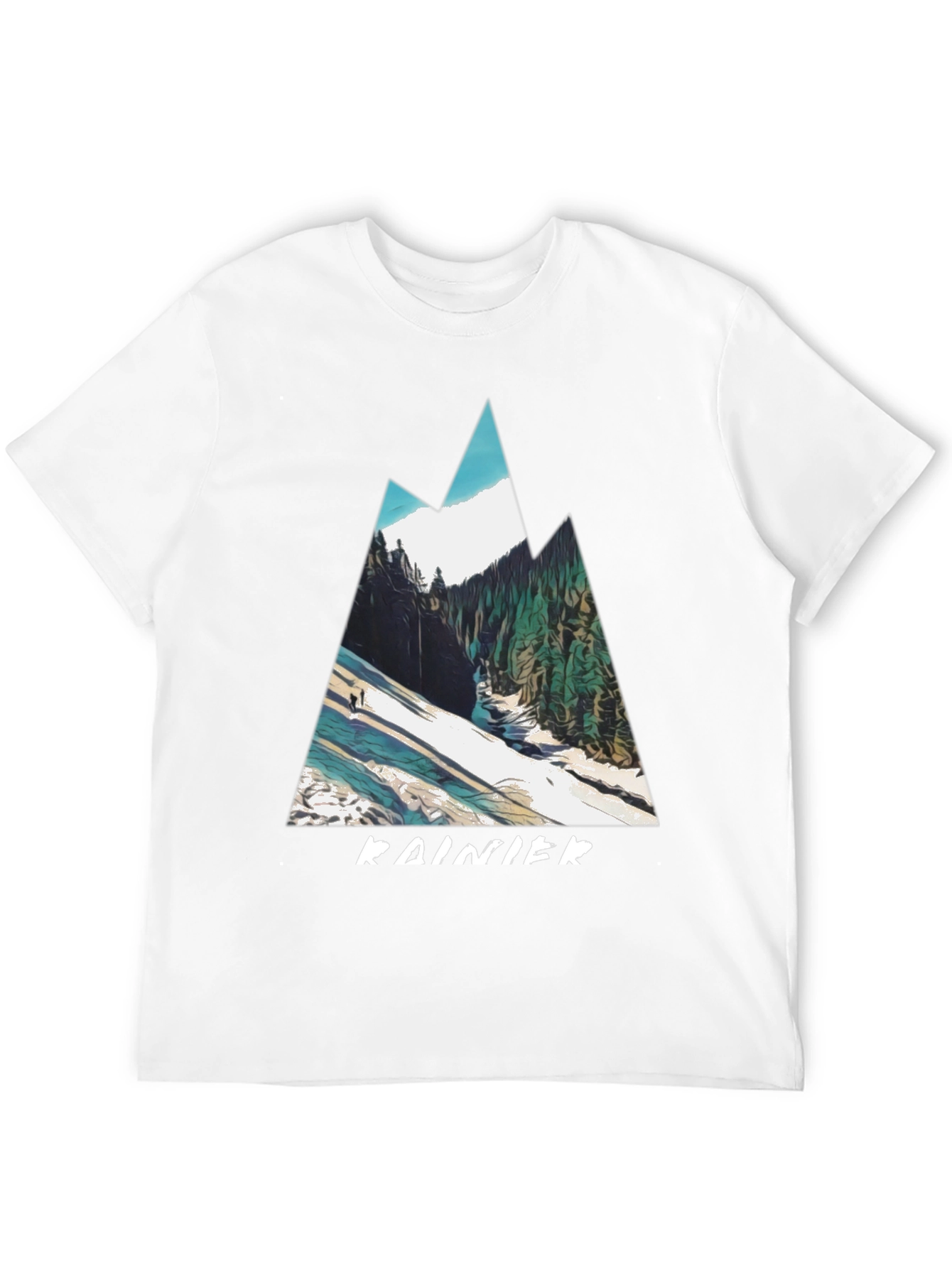 Rainier Mountain Graphic Tee - Black