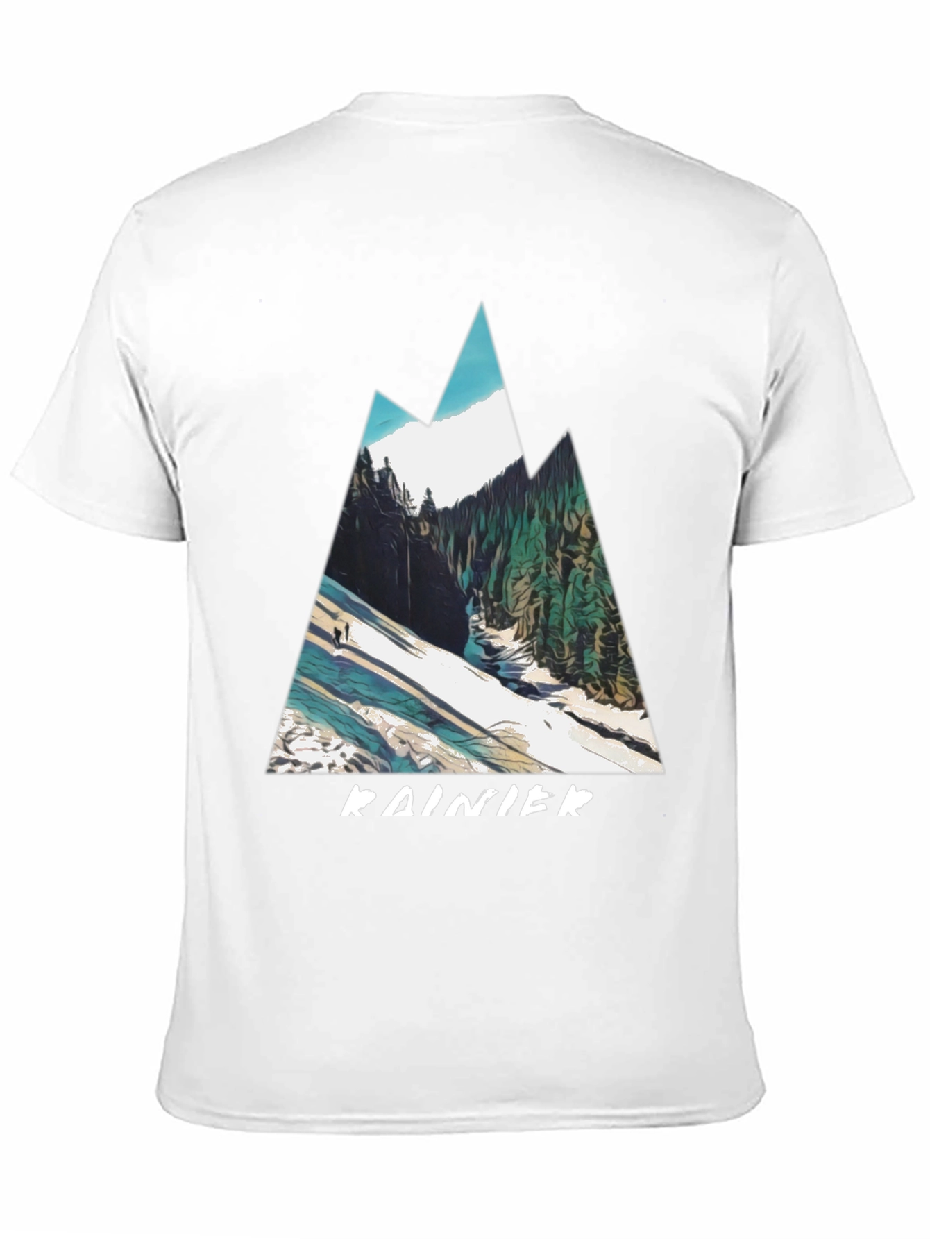 Rainier Mountain Graphic Tee - Black
