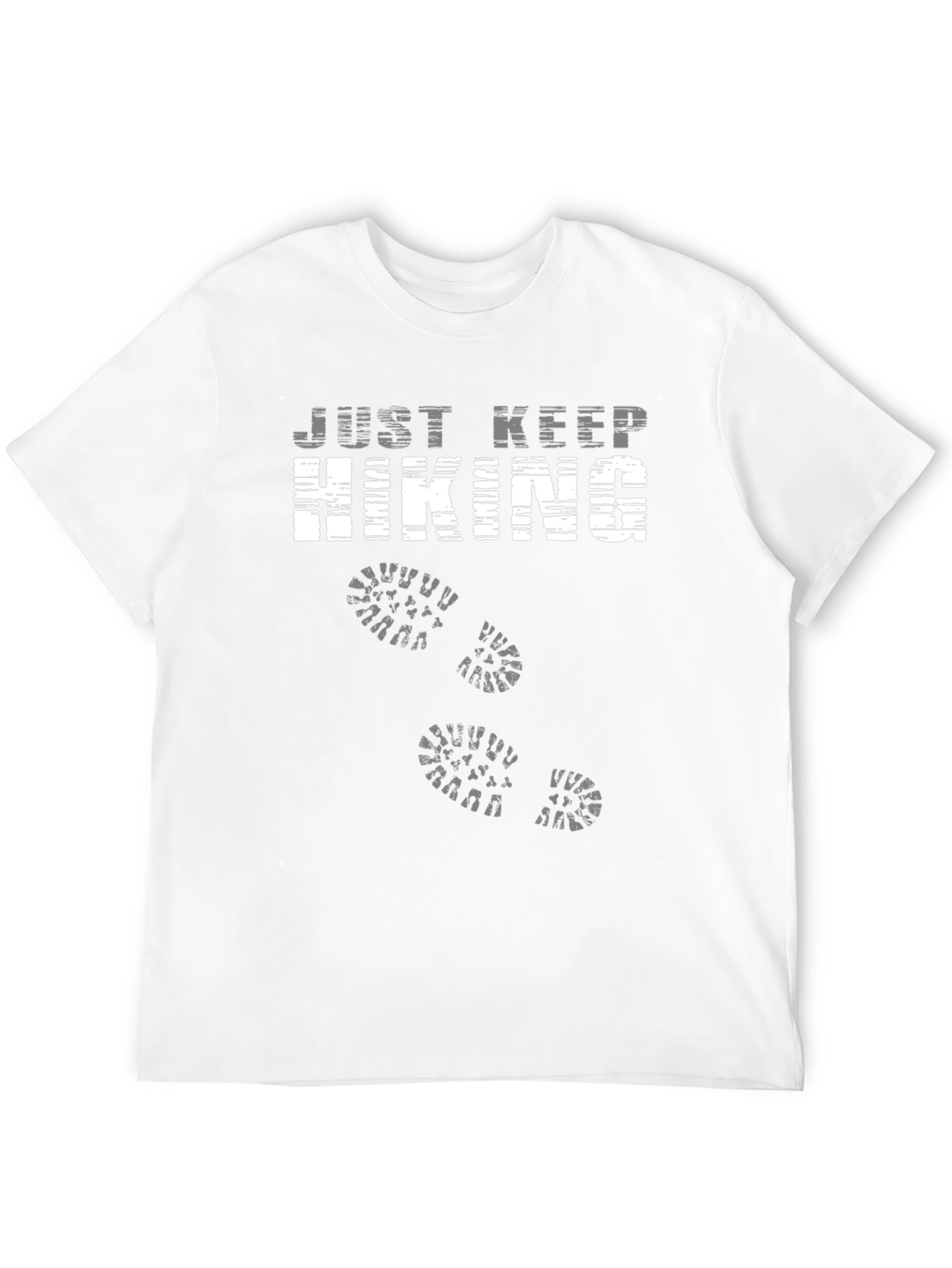 Just Keep Hiking Graphic Tee - Black