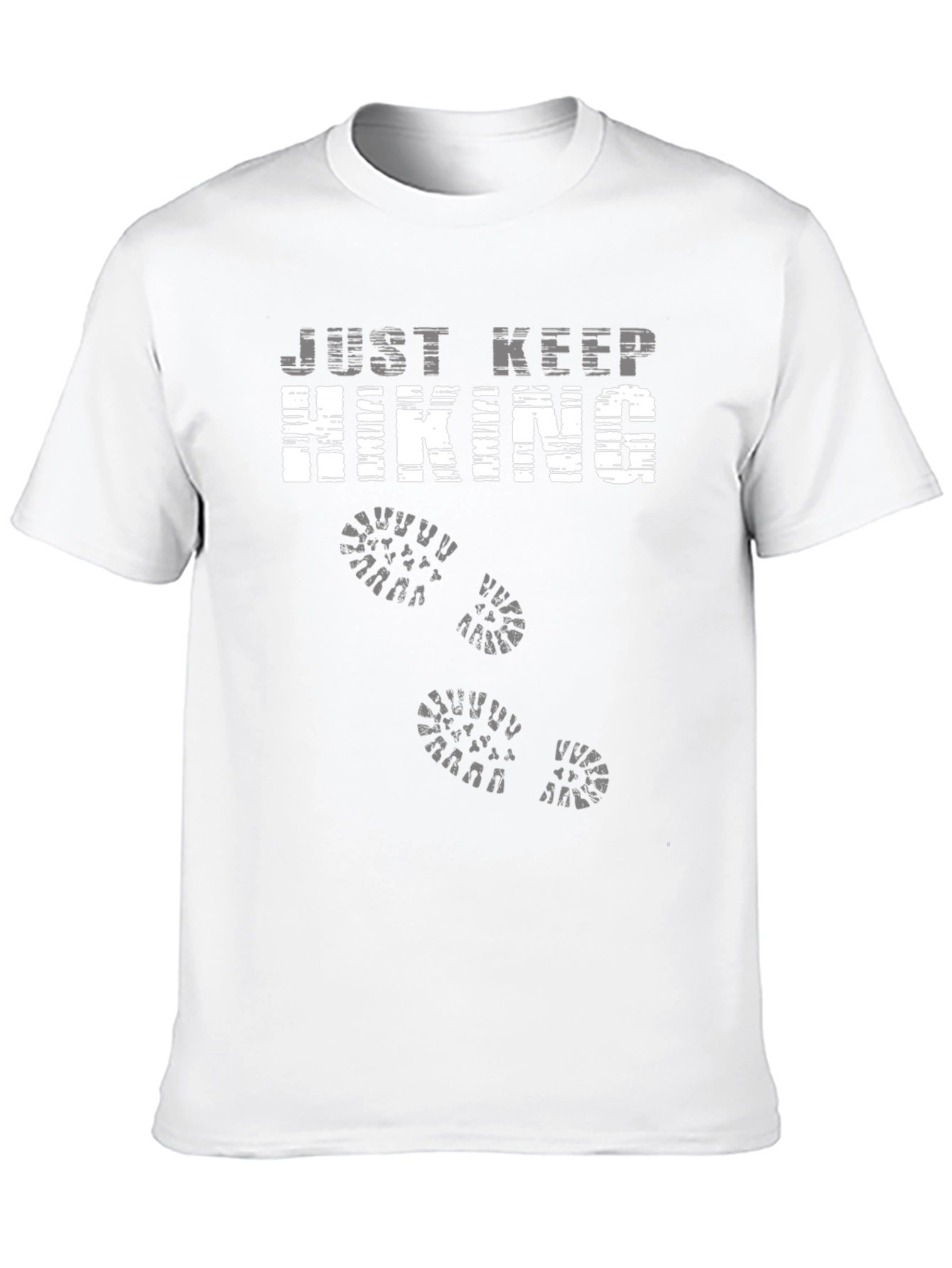 Just Keep Hiking Graphic Tee - Black