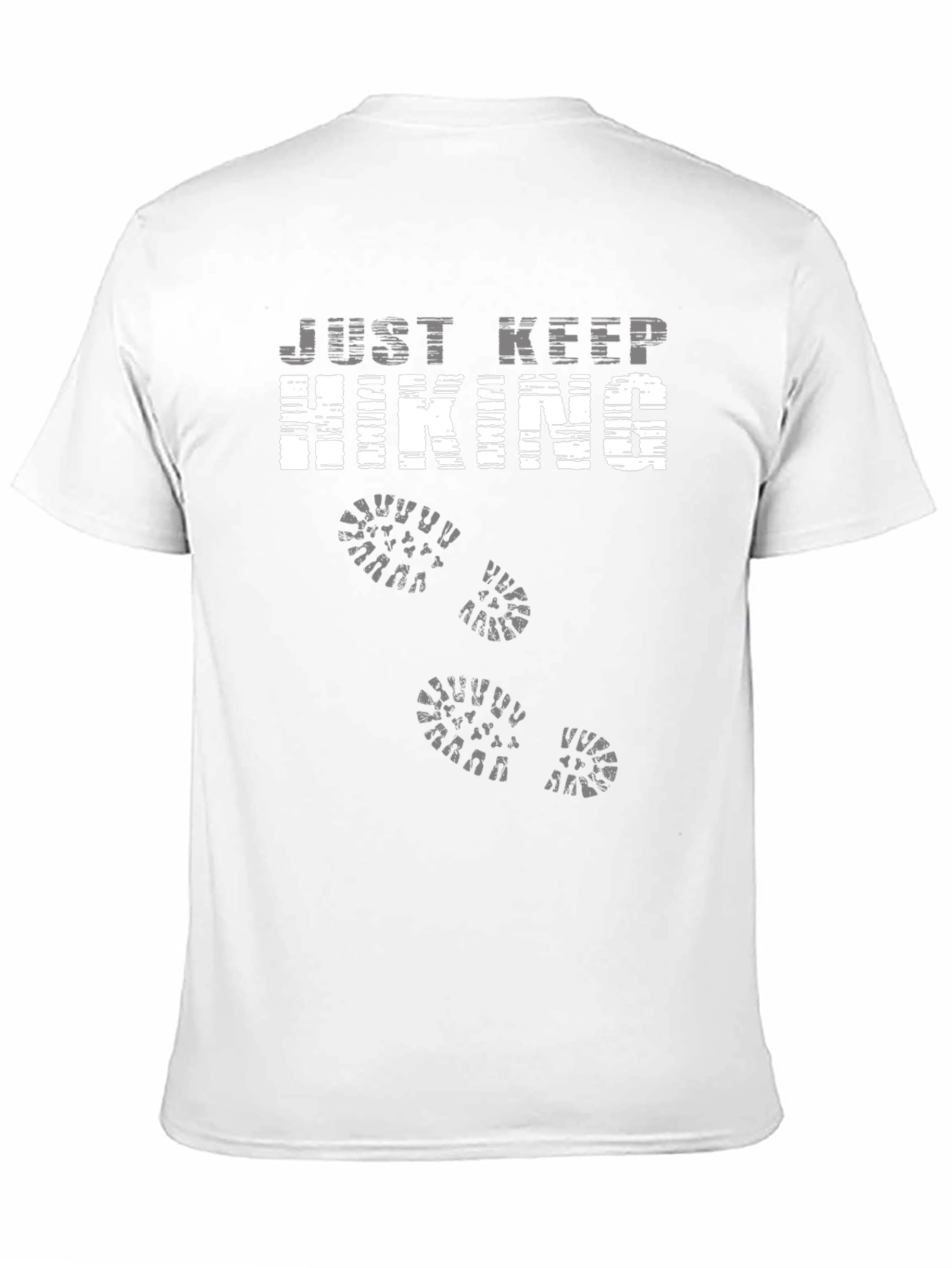 Just Keep Hiking Graphic Tee - Black