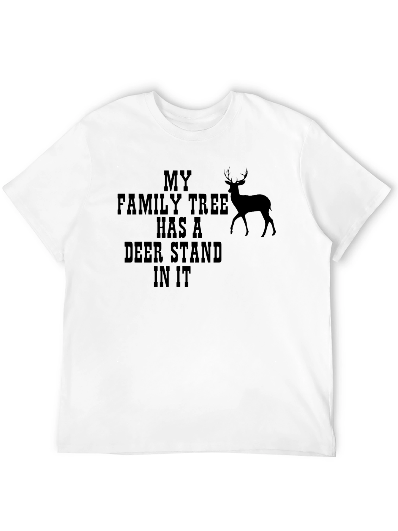 Deer Stand Family Tree Graphic Tee - Black