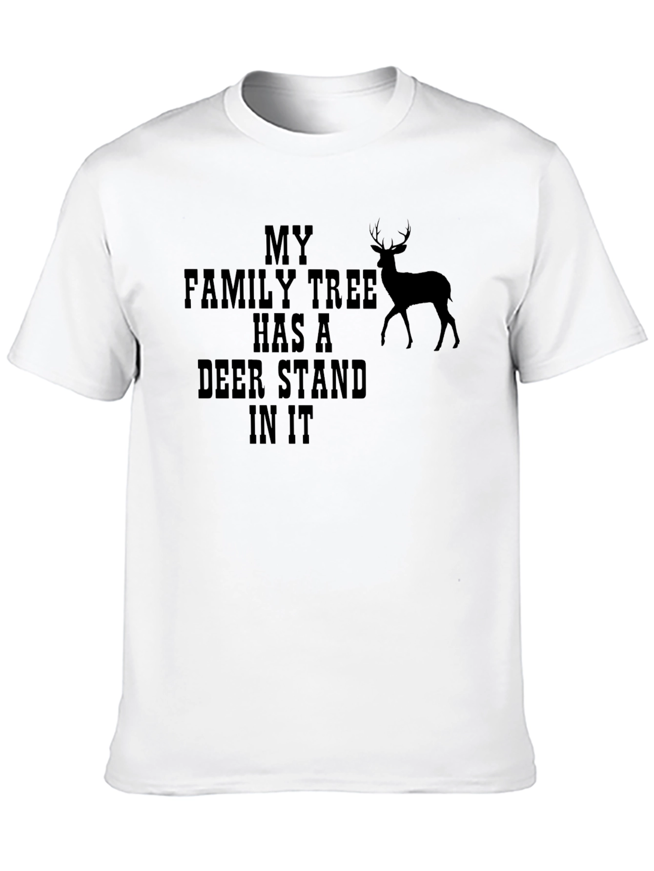 Deer Stand Family Tree Graphic Tee - Black