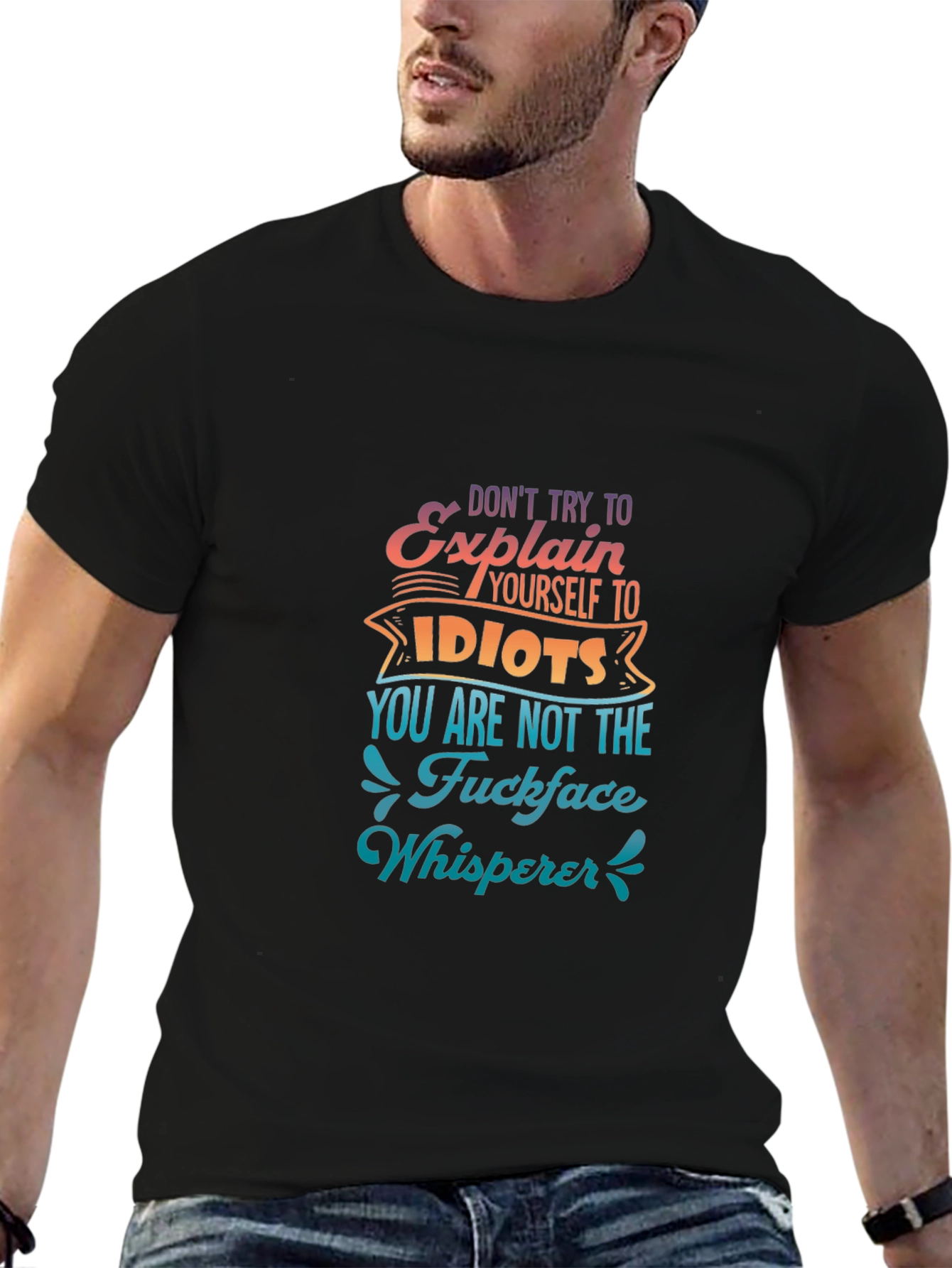 Dont Explain to Idiots Graphic Tee - Black