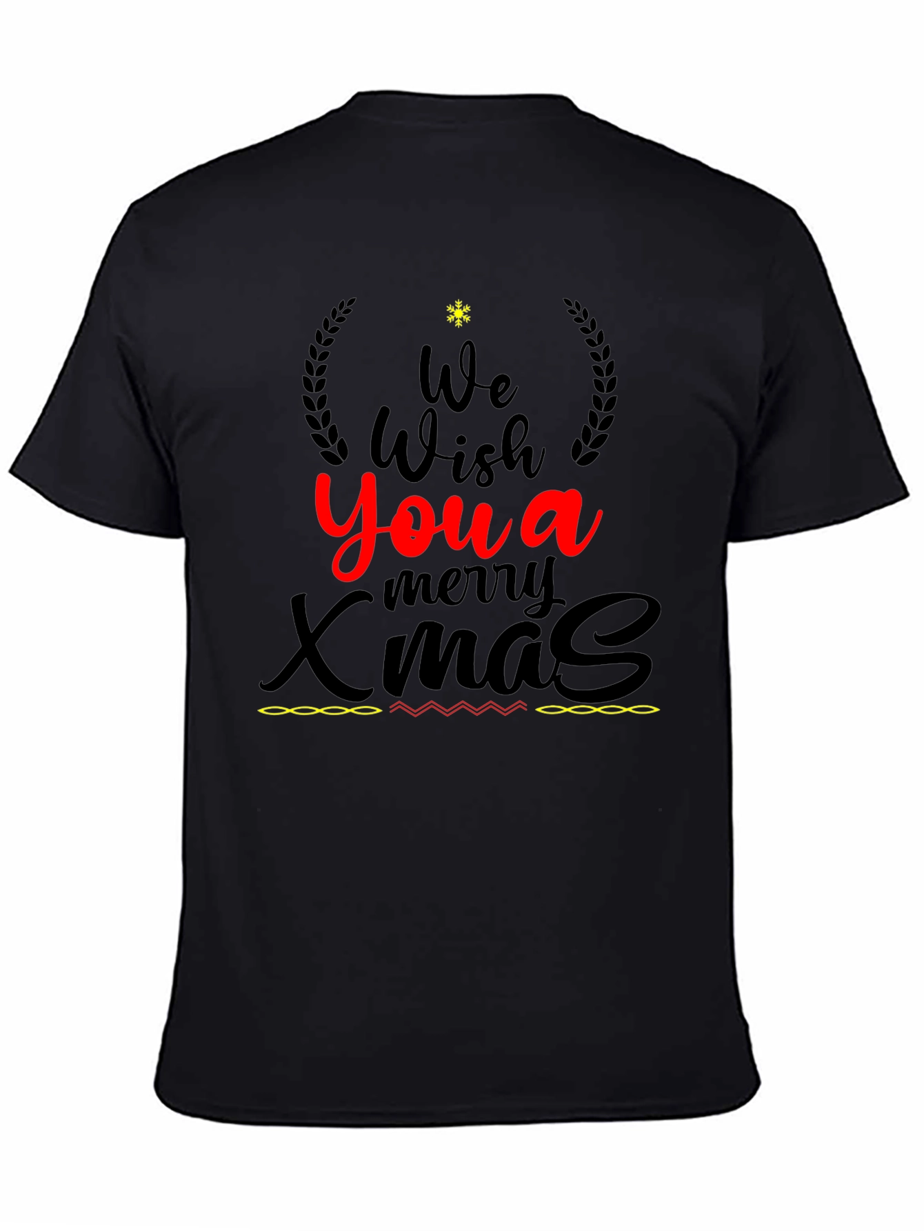 Festive We Wish You a Merry Xmas Graphic T-Shirt
