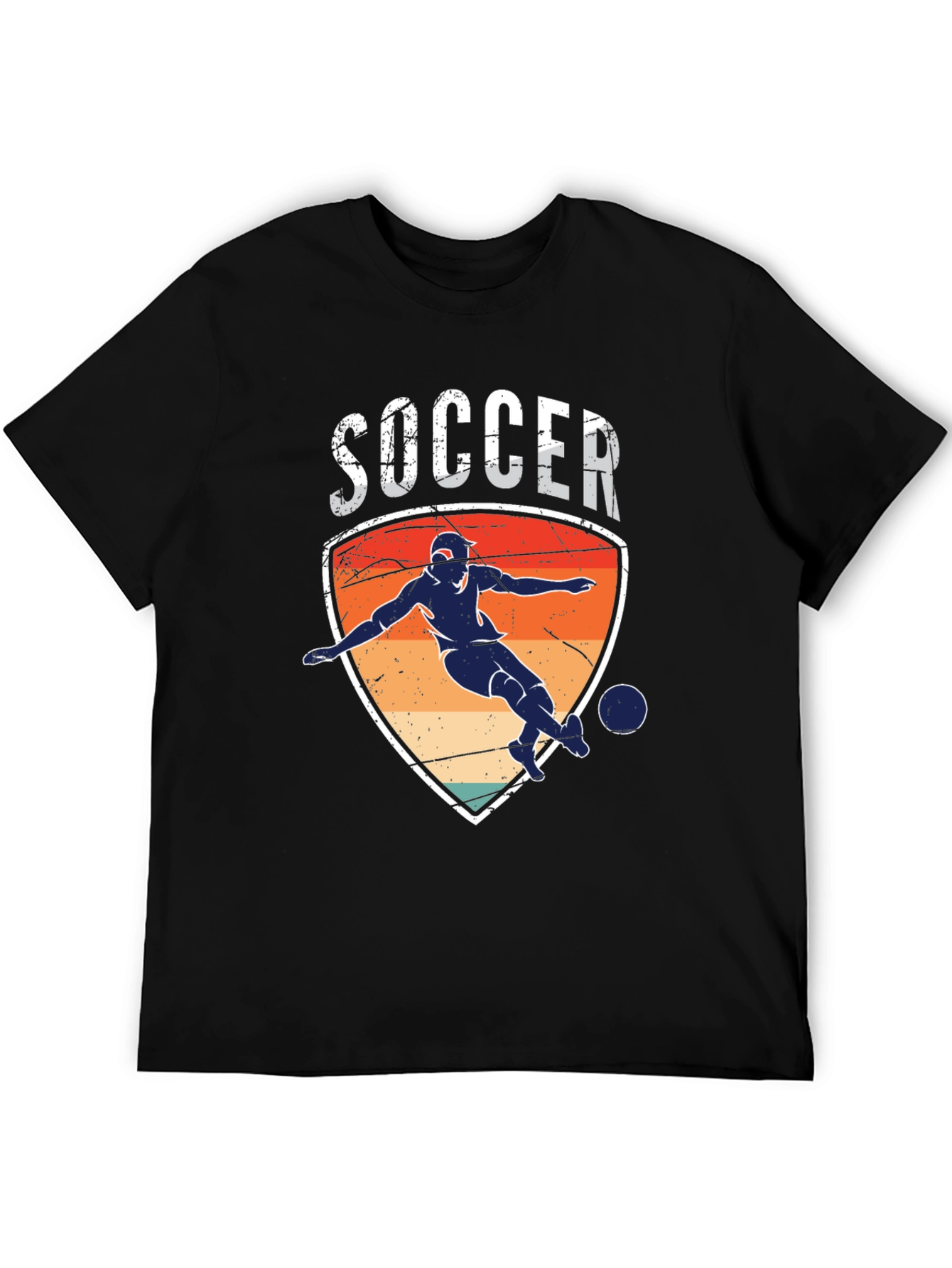 Soccer Player Graphic Tee - Retro Style