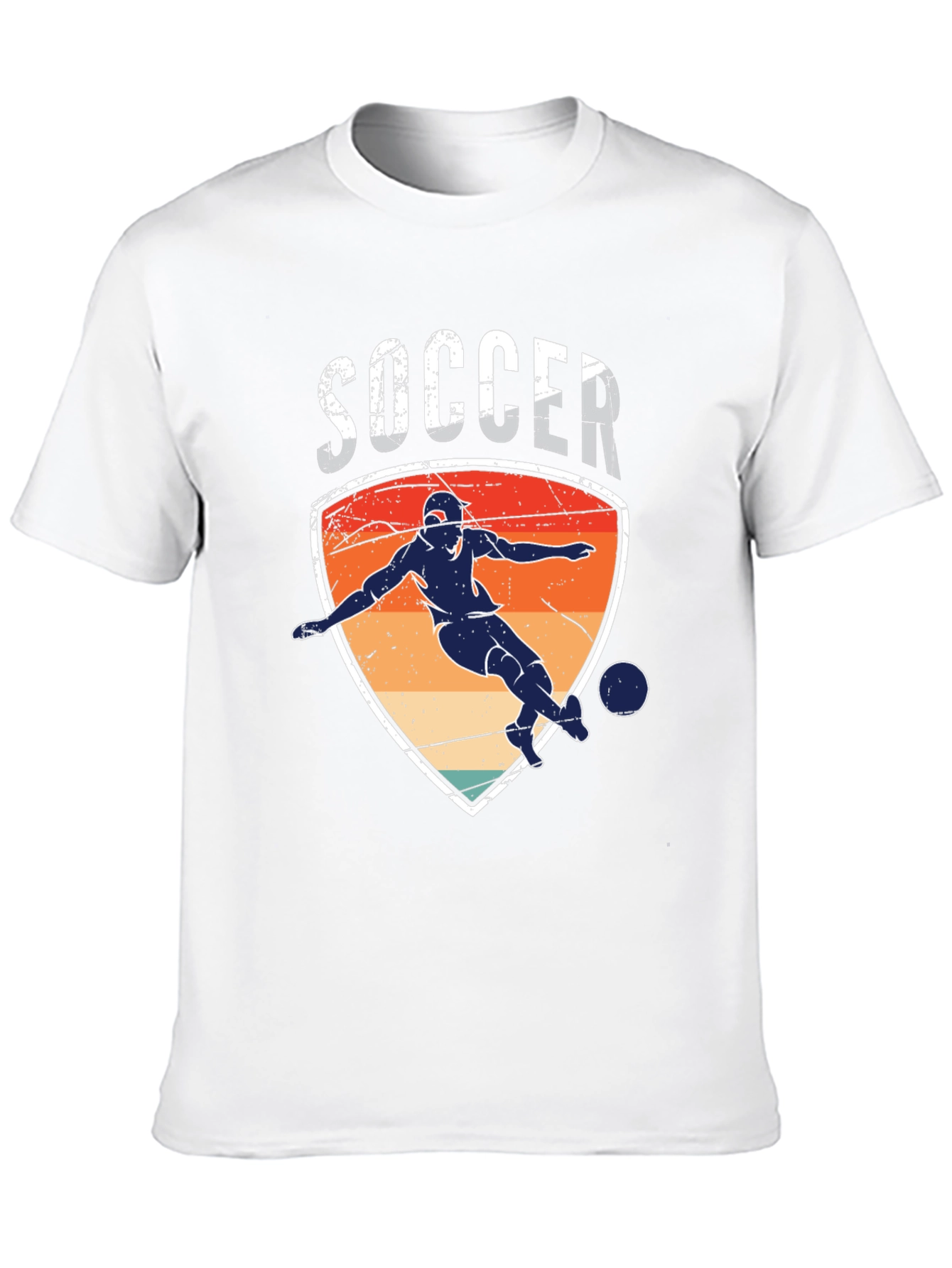 Soccer Player Graphic Tee - Retro Style