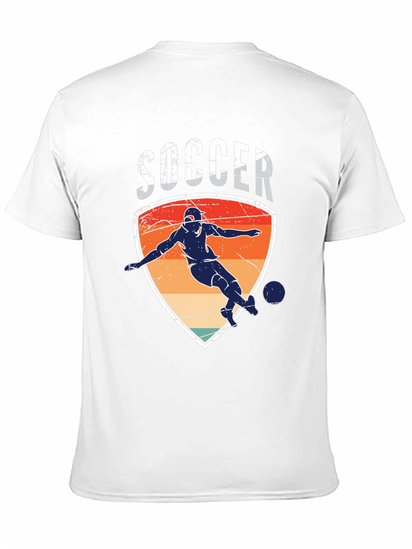Soccer Player Graphic Tee - Retro Style