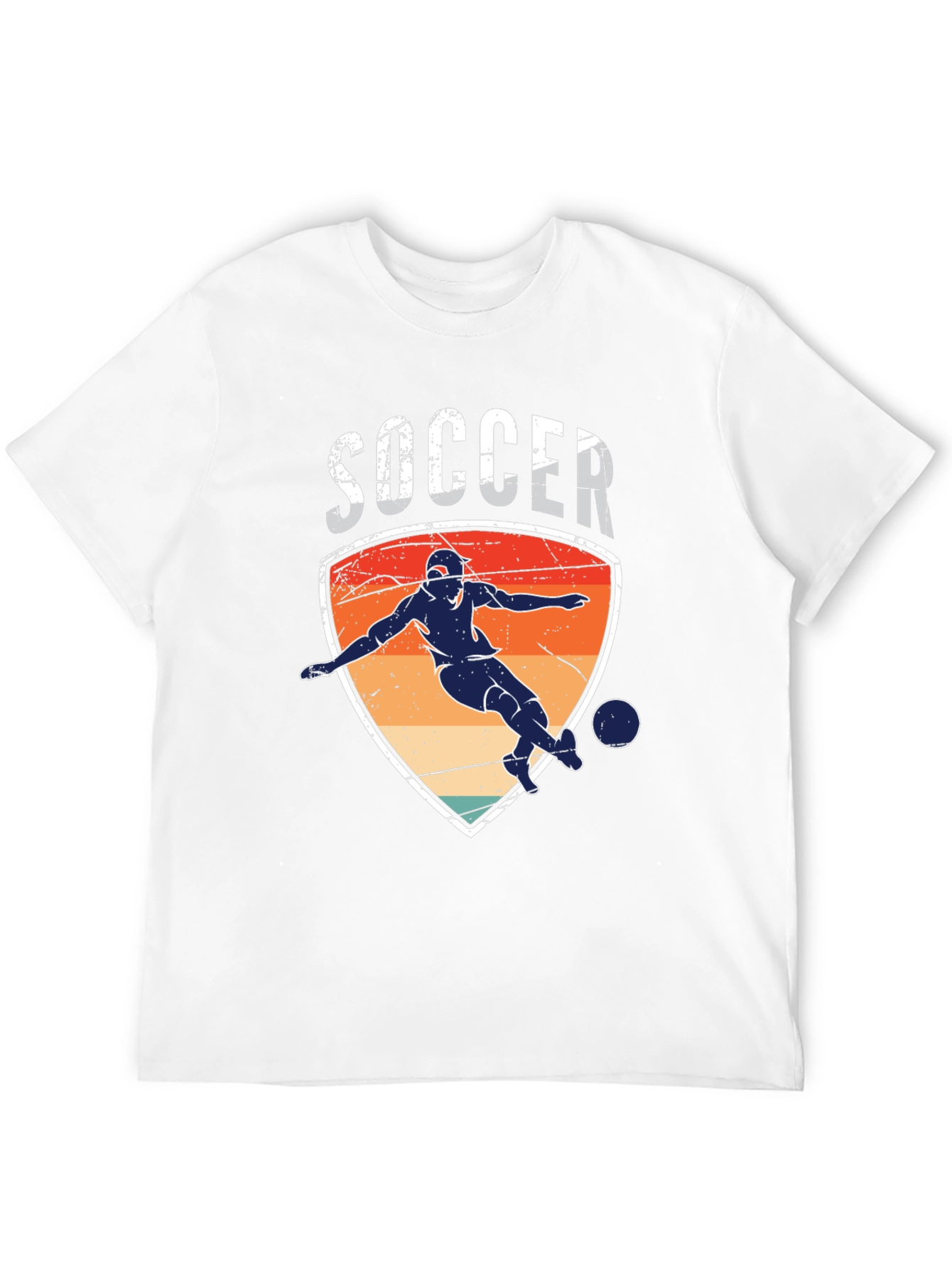 Soccer Player Graphic Tee - Retro Style