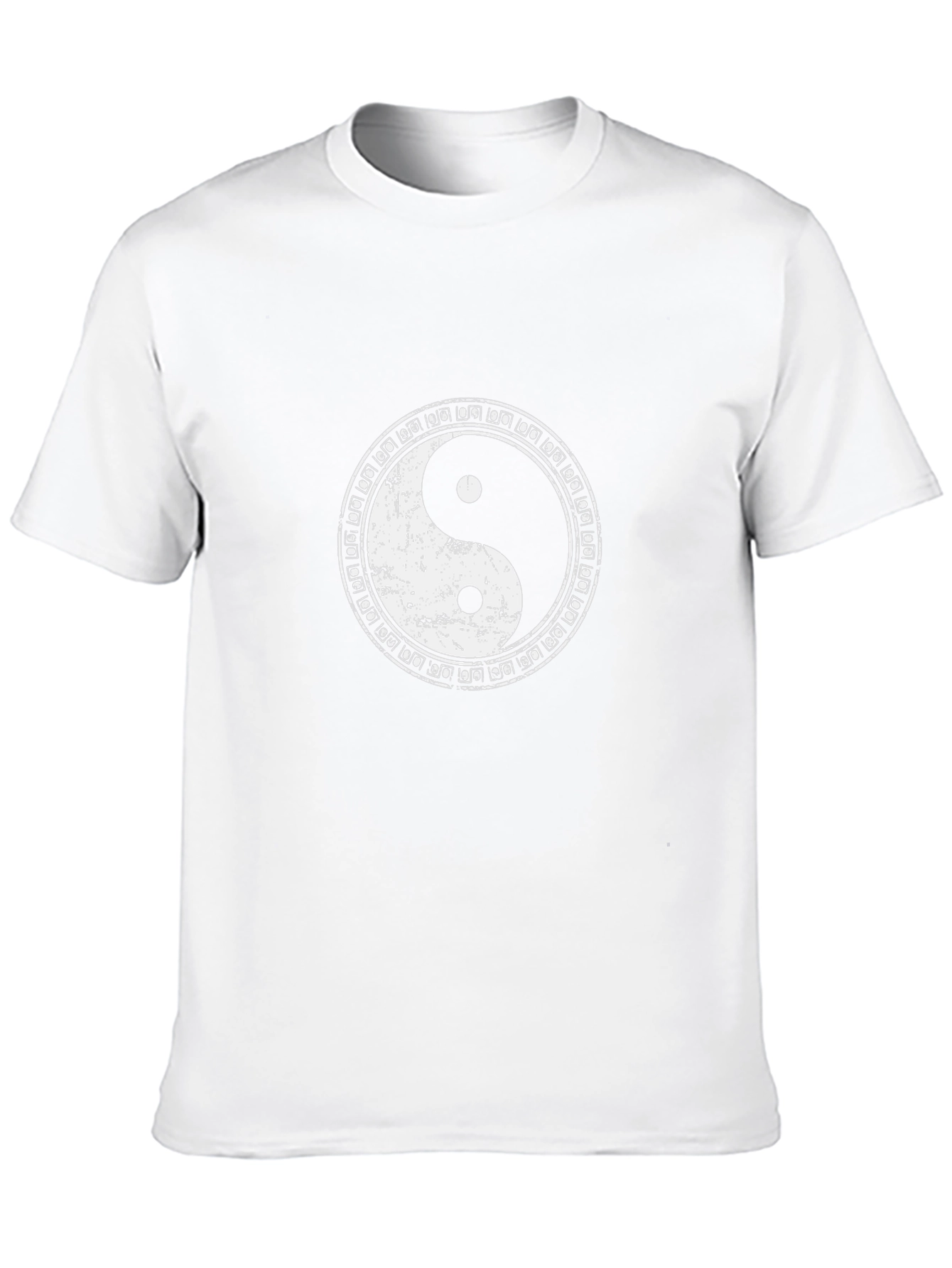 Yin Yang Symbol Graphic Black T-Shirt