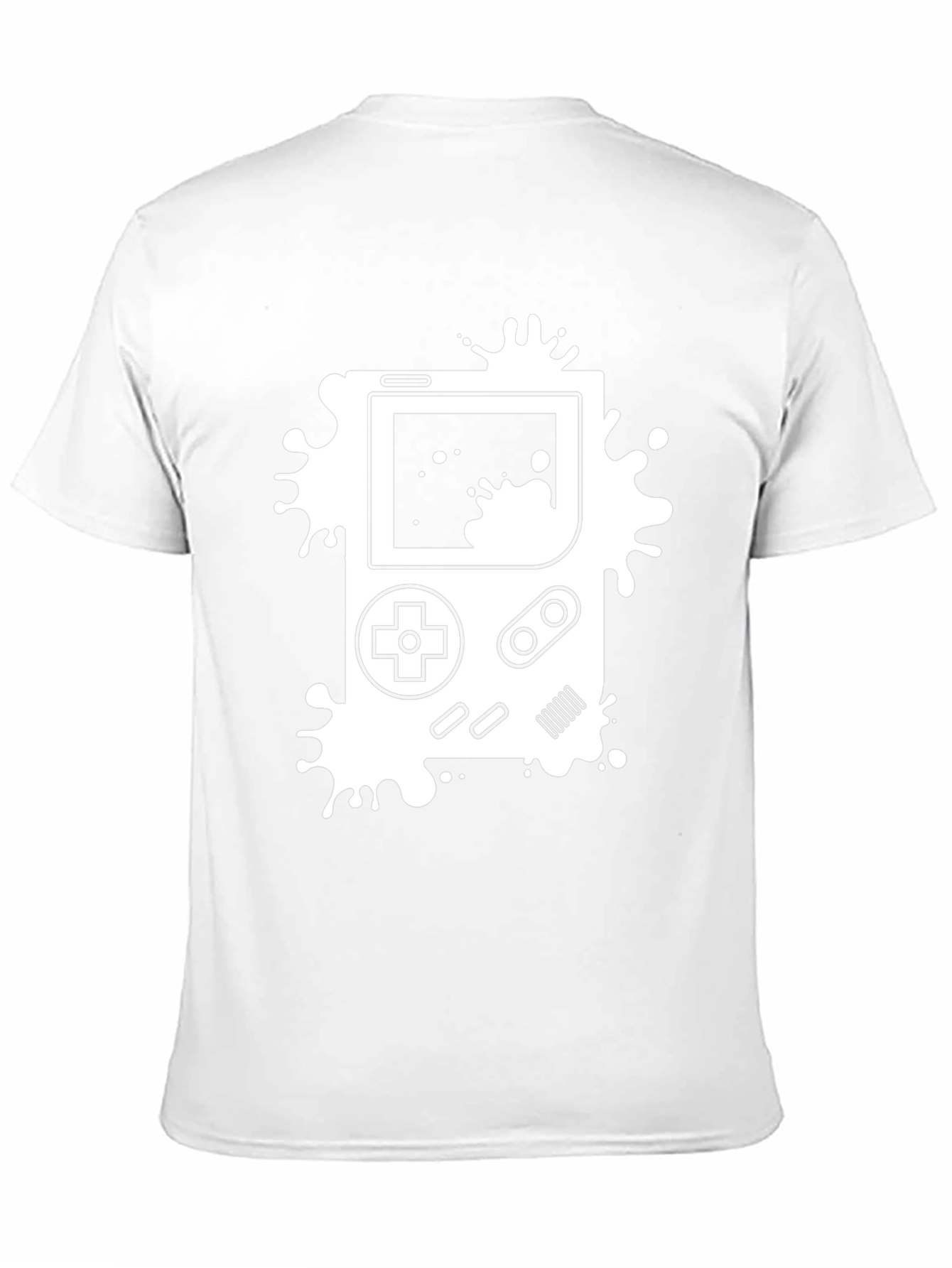 Retro Game Console Splatter T-Shirt - Black