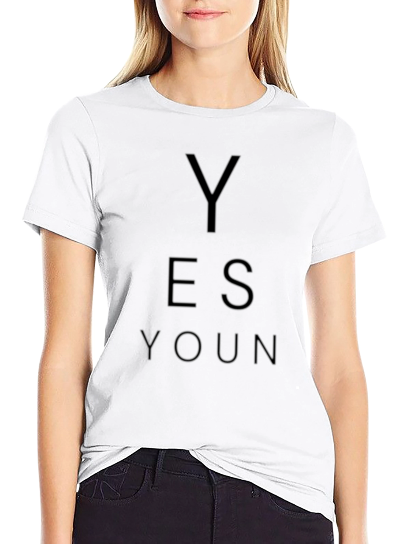 Yes Youn Black Graphic Tee