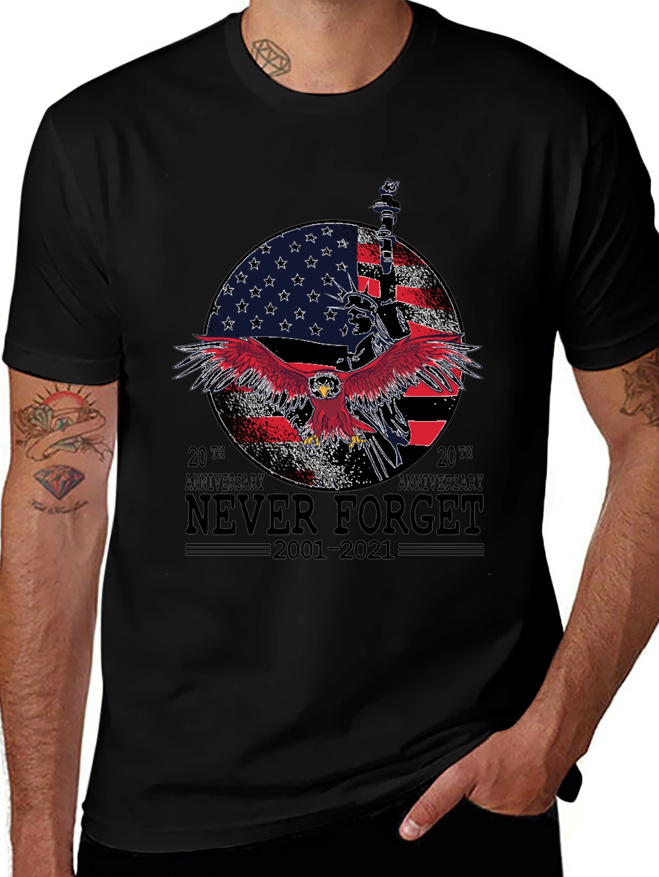 Never Forget 20th Anniversary Graphic T-Shirt