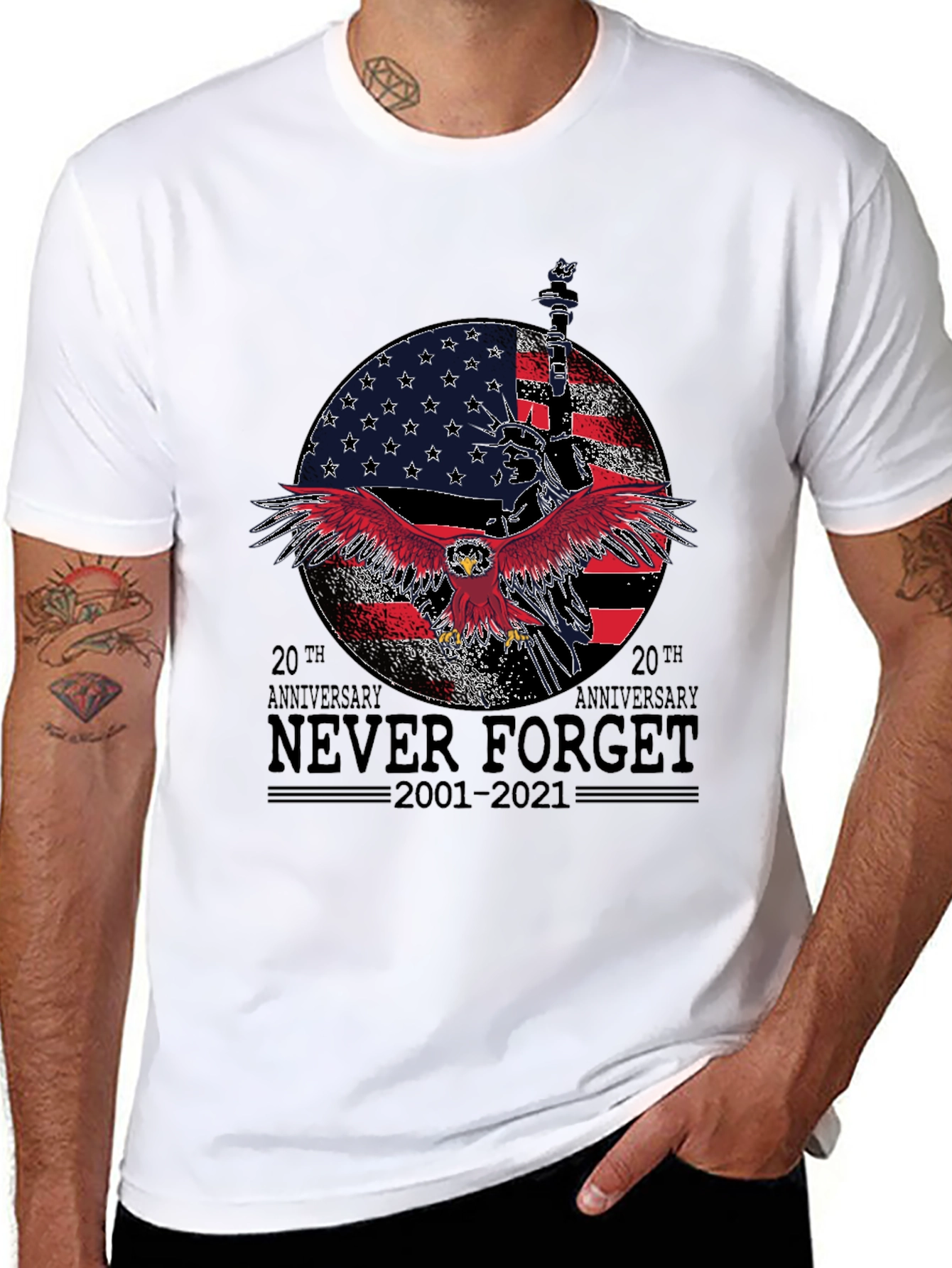 Never Forget 20th Anniversary Graphic T-Shirt