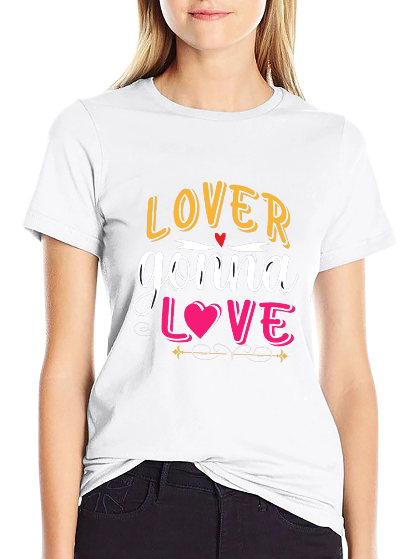 Lover Gonna Love Graphic Black T-Shirt