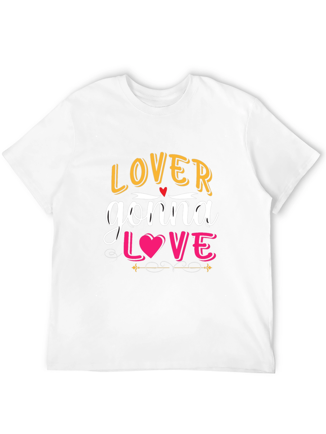 Lover Gonna Love Graphic Black T-Shirt