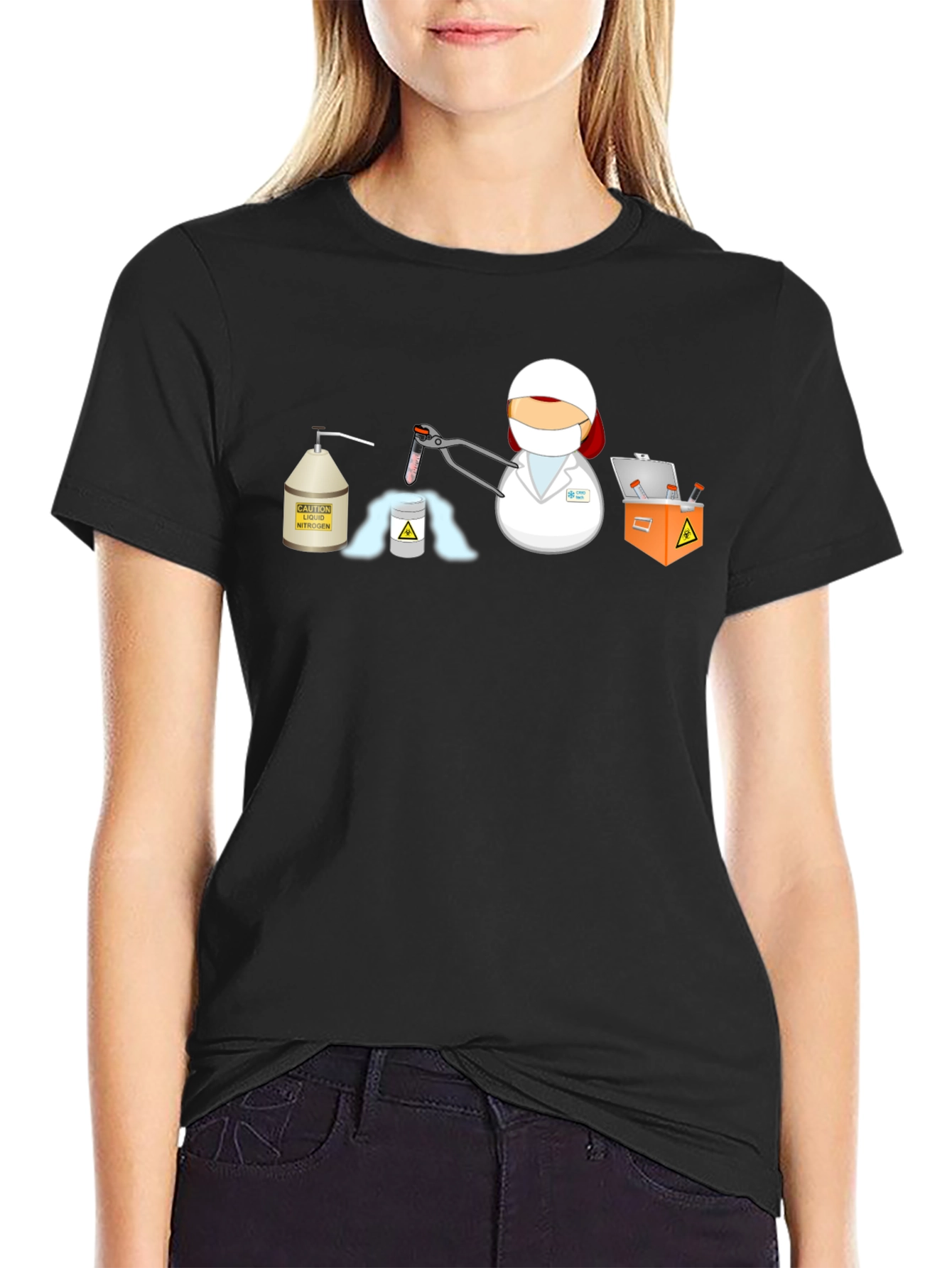 Scientist Cartoon Graphic Tee - Cool Science Shirt