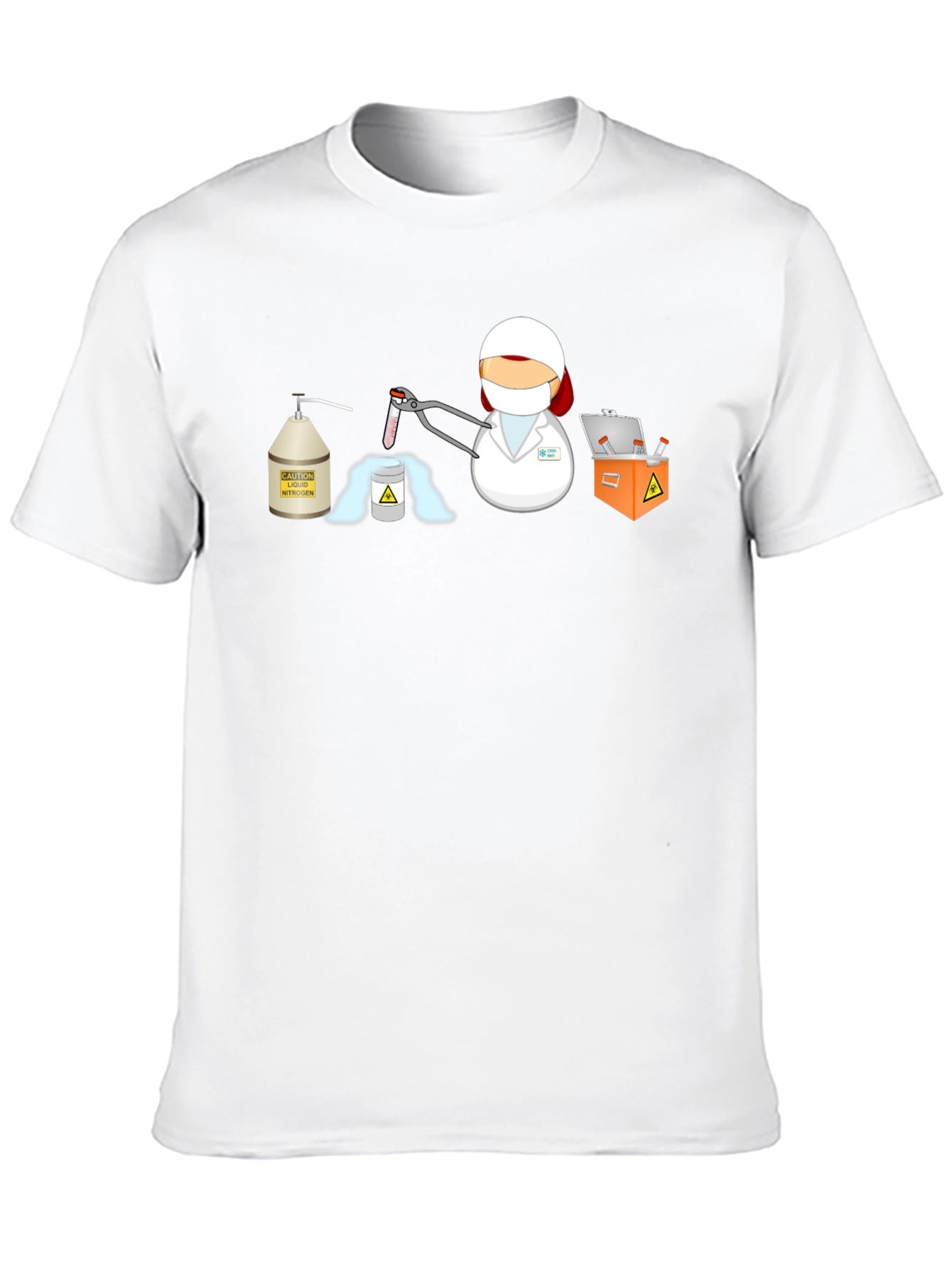 Scientist Cartoon Graphic Tee - Cool Science Shirt