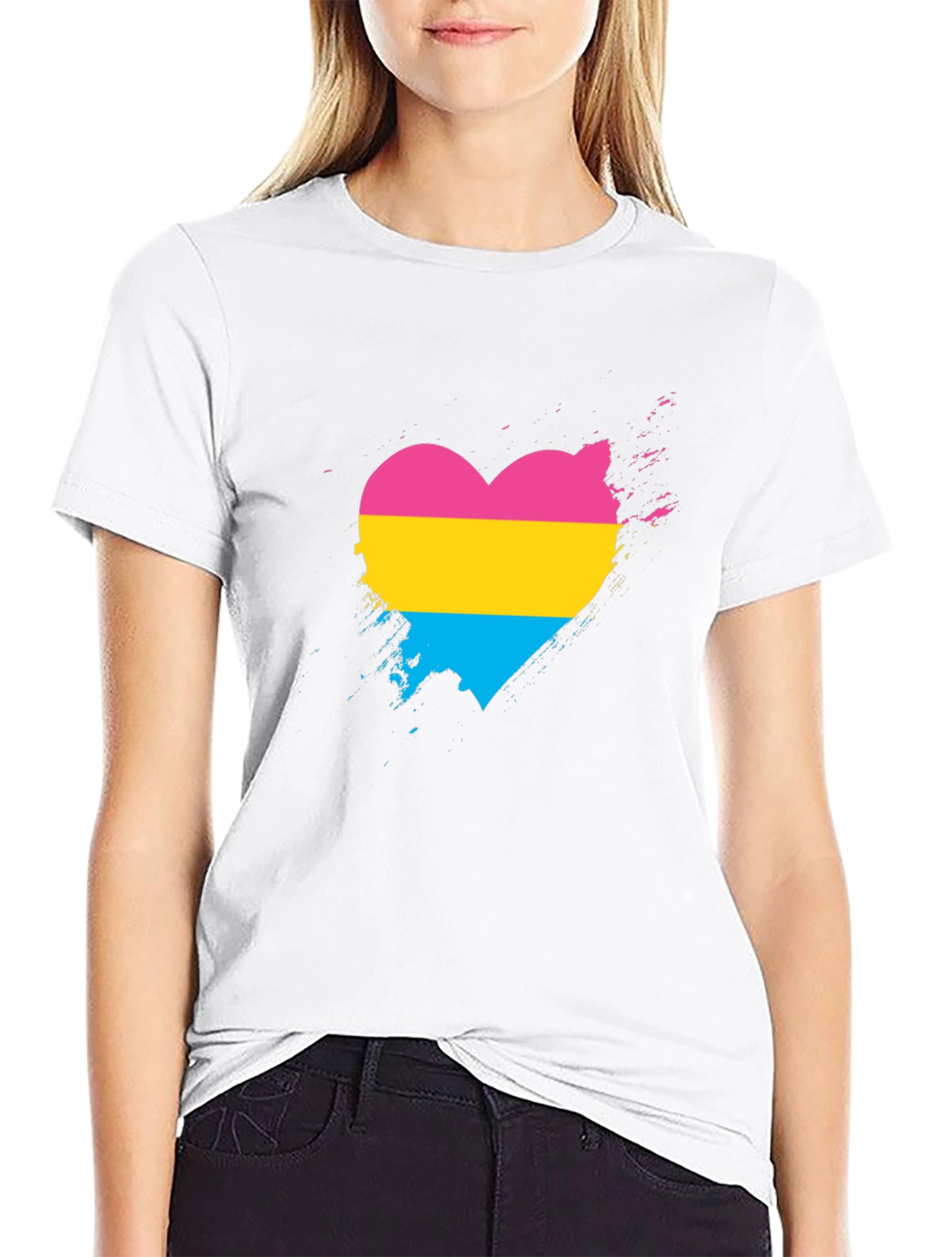 Pansexual Pride Heart T-Shirt