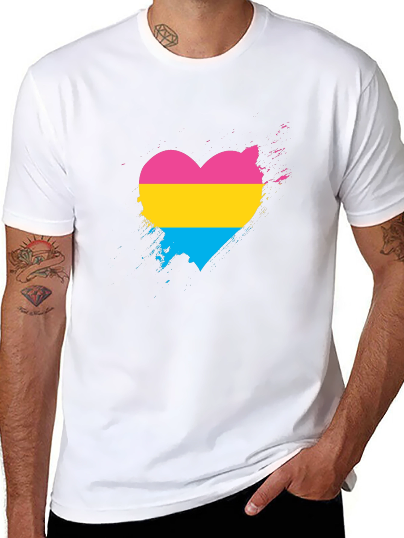 Pansexual Pride Heart T-Shirt