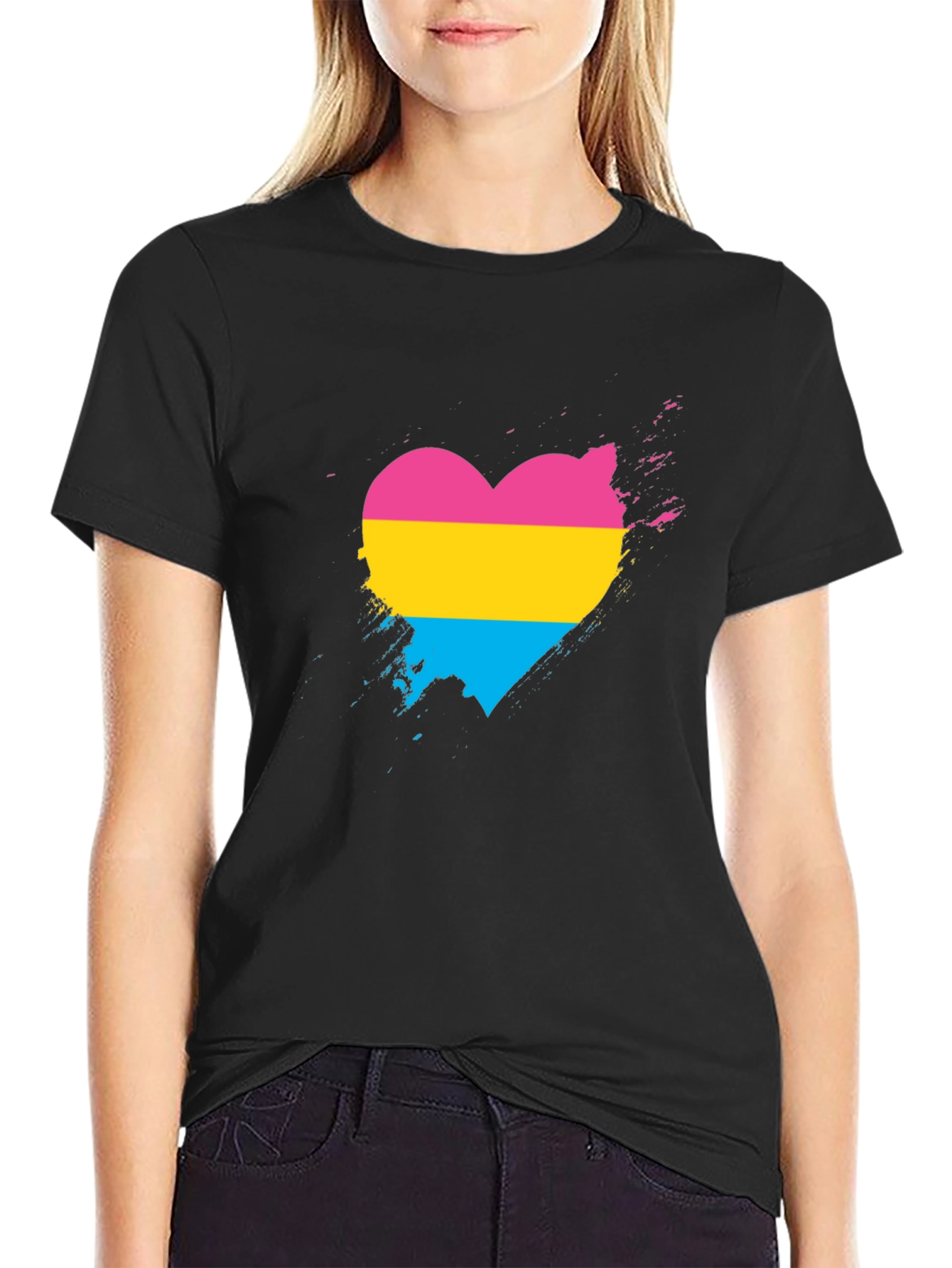 Pansexual Pride Heart T-Shirt