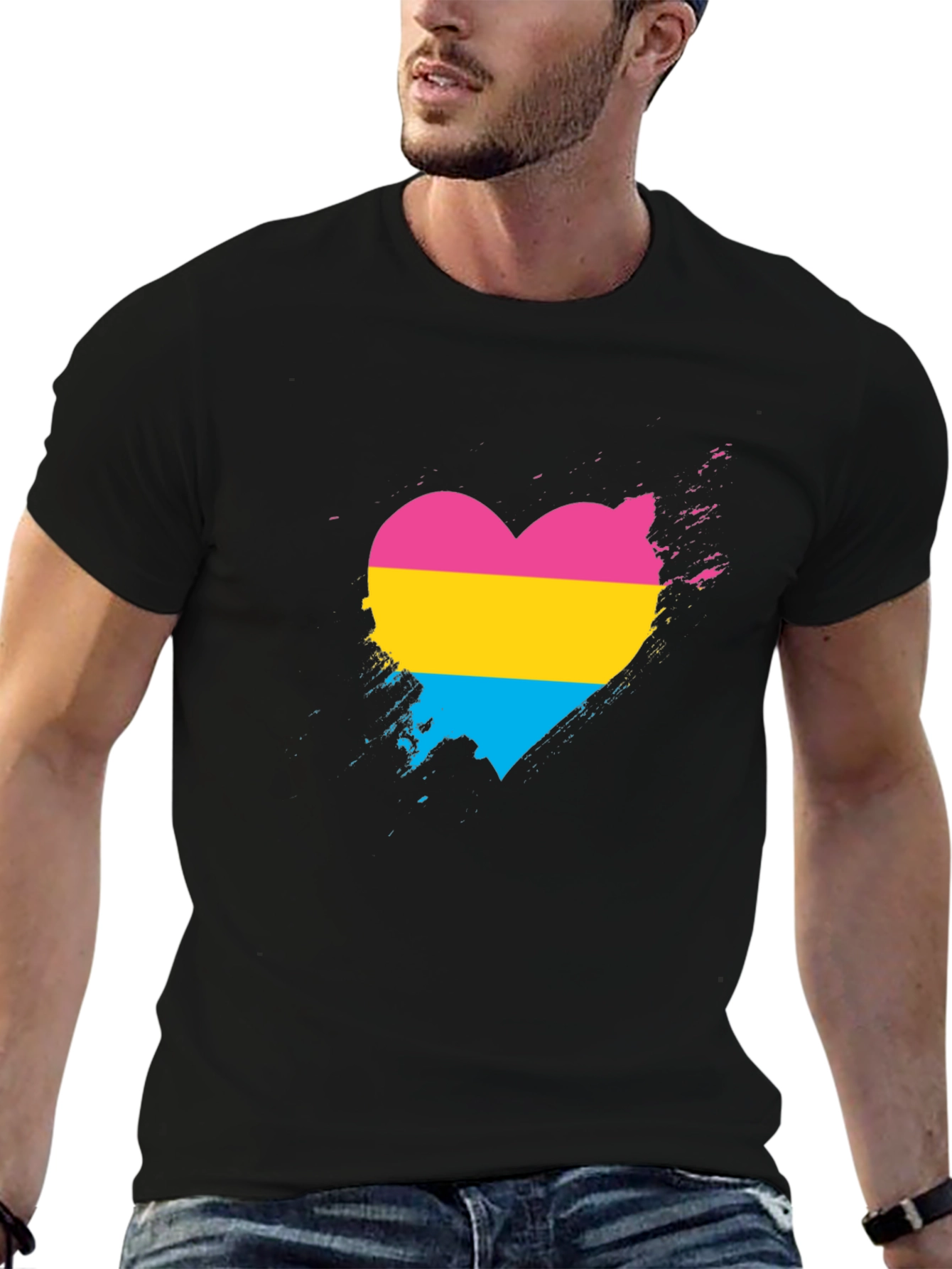 Pansexual Pride Heart T-Shirt