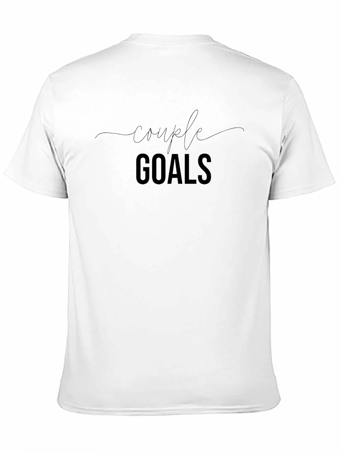 Couple Goals Black Graphic T-Shirt