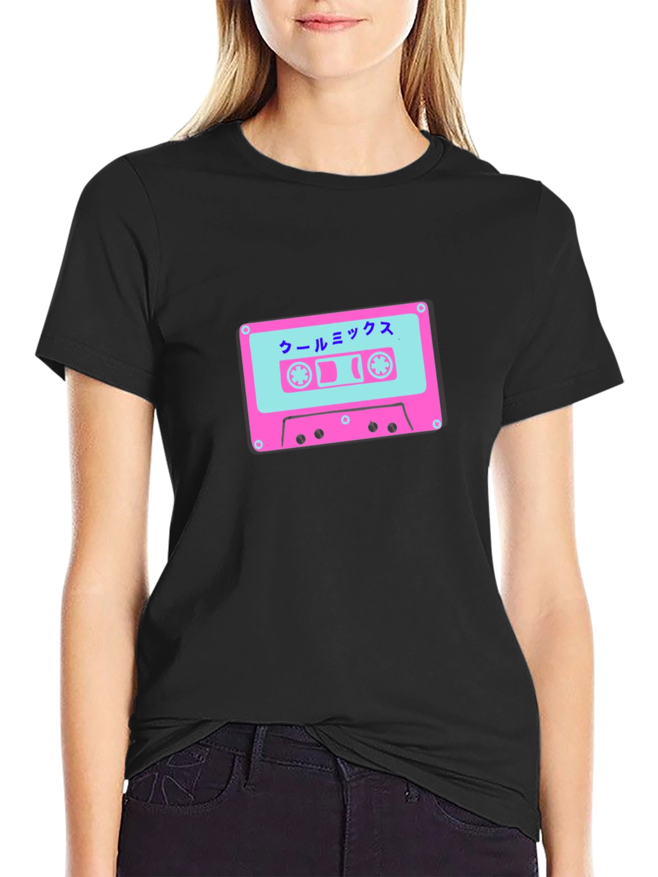 Retro Cassette Tape Graphic Tee - Cool Mix