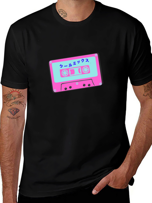 Retro Cassette Tape Graphic Tee - Cool Mix