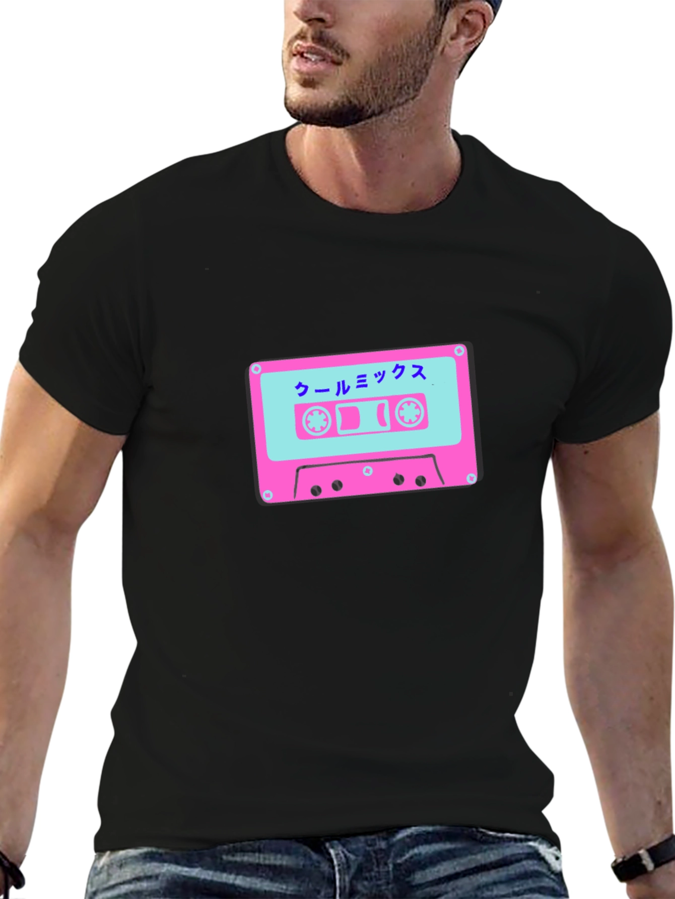 Retro Cassette Tape Graphic Tee - Cool Mix