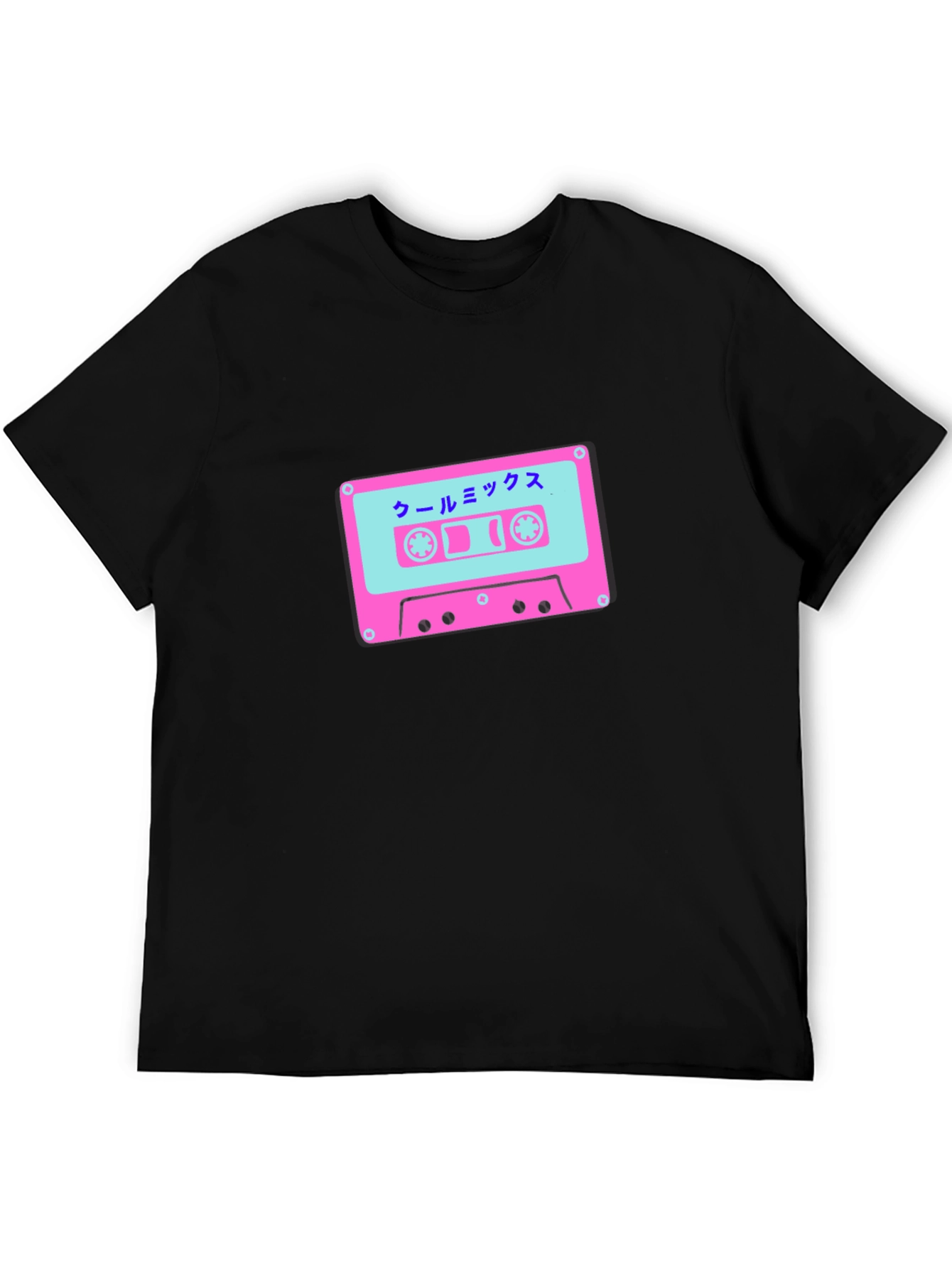 Retro Cassette Tape Graphic Tee - Cool Mix