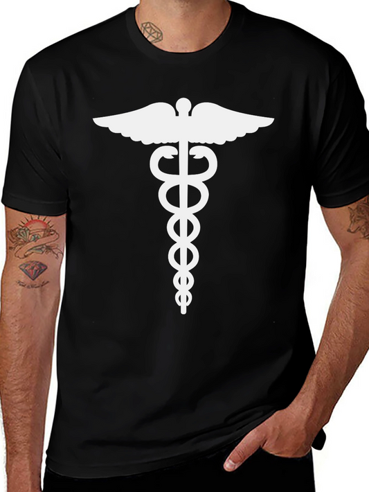 Caduceus Symbol T-Shirt - Medical Profession Tee